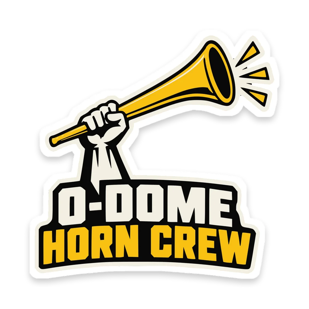 Raised Horn — Kiss-Cut Sticker