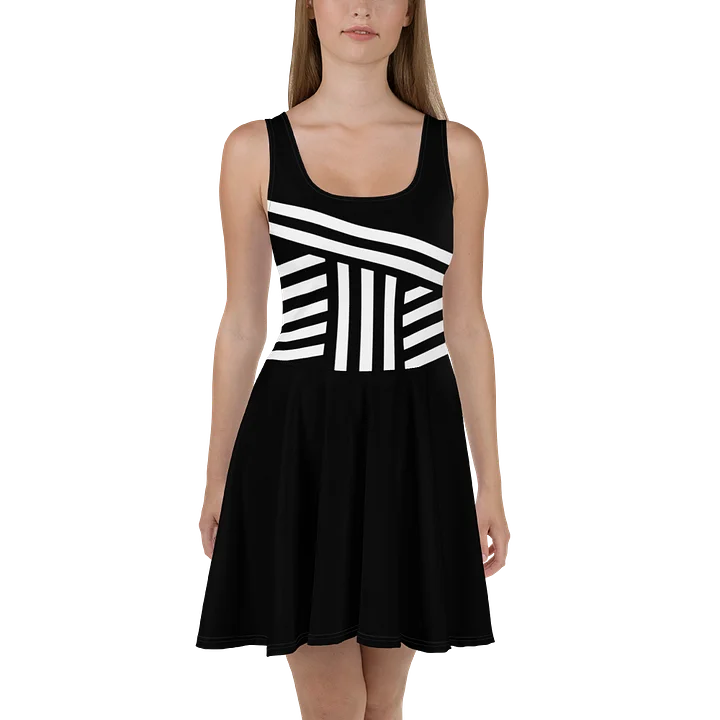 Black & White Minimalist Striped Dress product image (1)