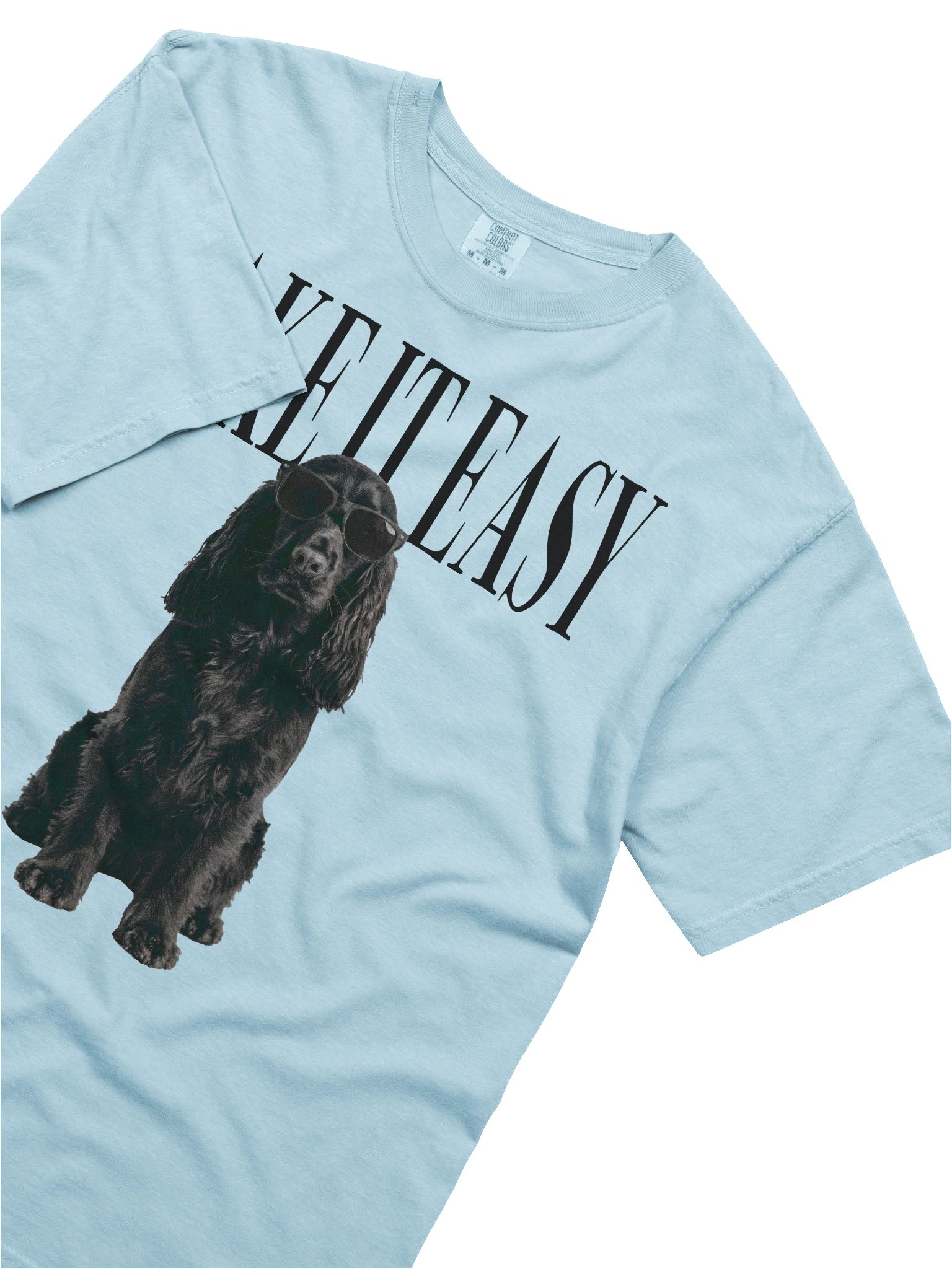 Take It Easy '90s Pop Vintage-Style T-Shirt for English Cocker Spaniel(Black) Owners product image (8)