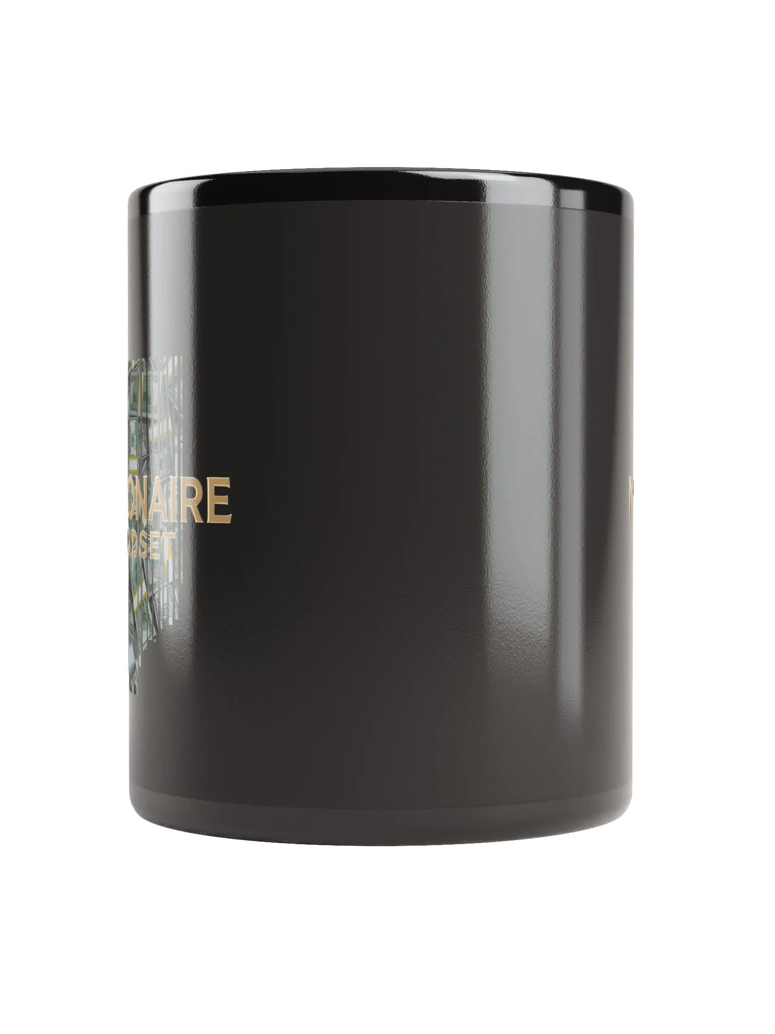 Millionaire Mindset Black Glossy Mug product image (5)