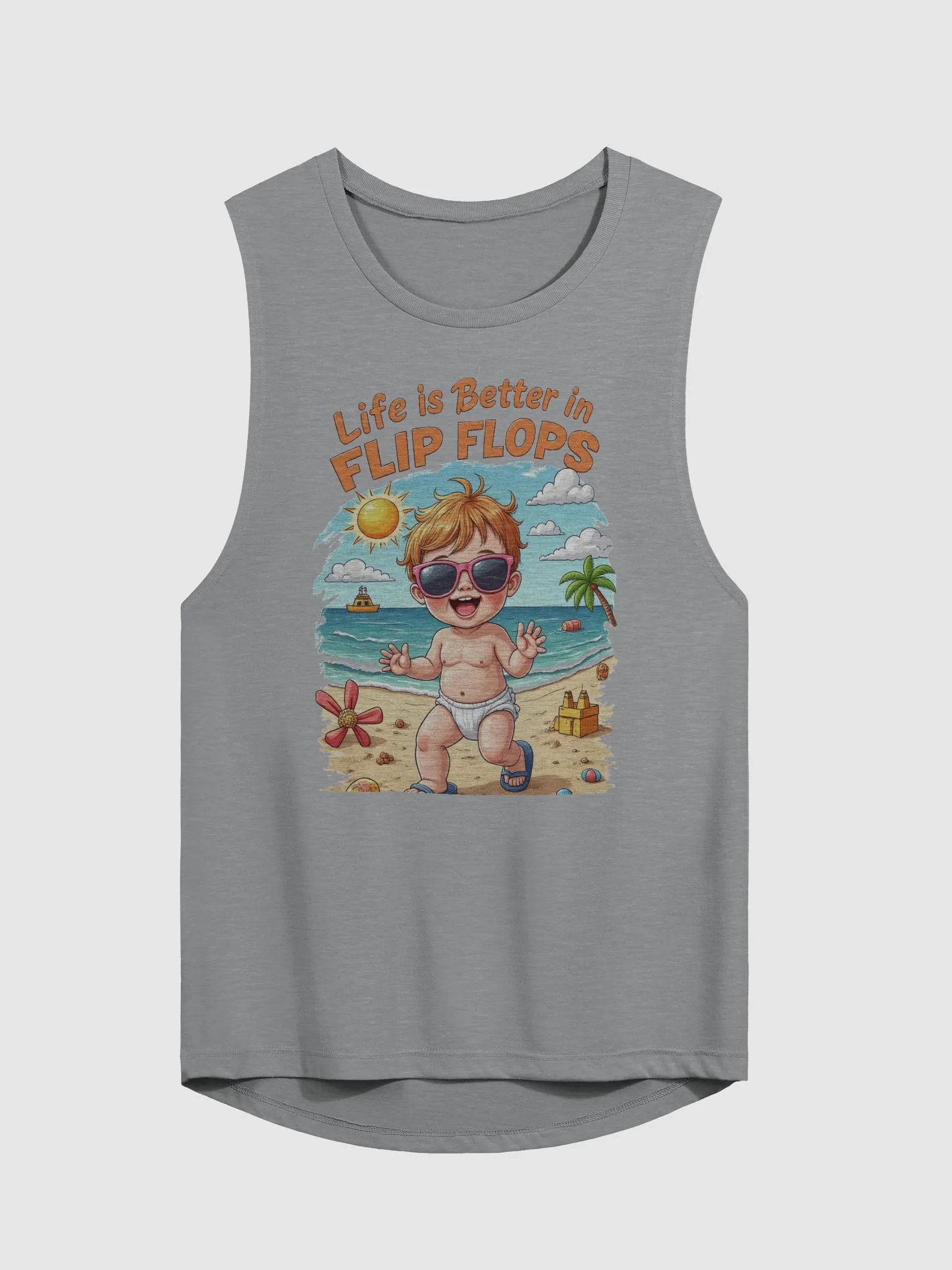 Life is Better in Flip Flops Muscle Tank product image (1)