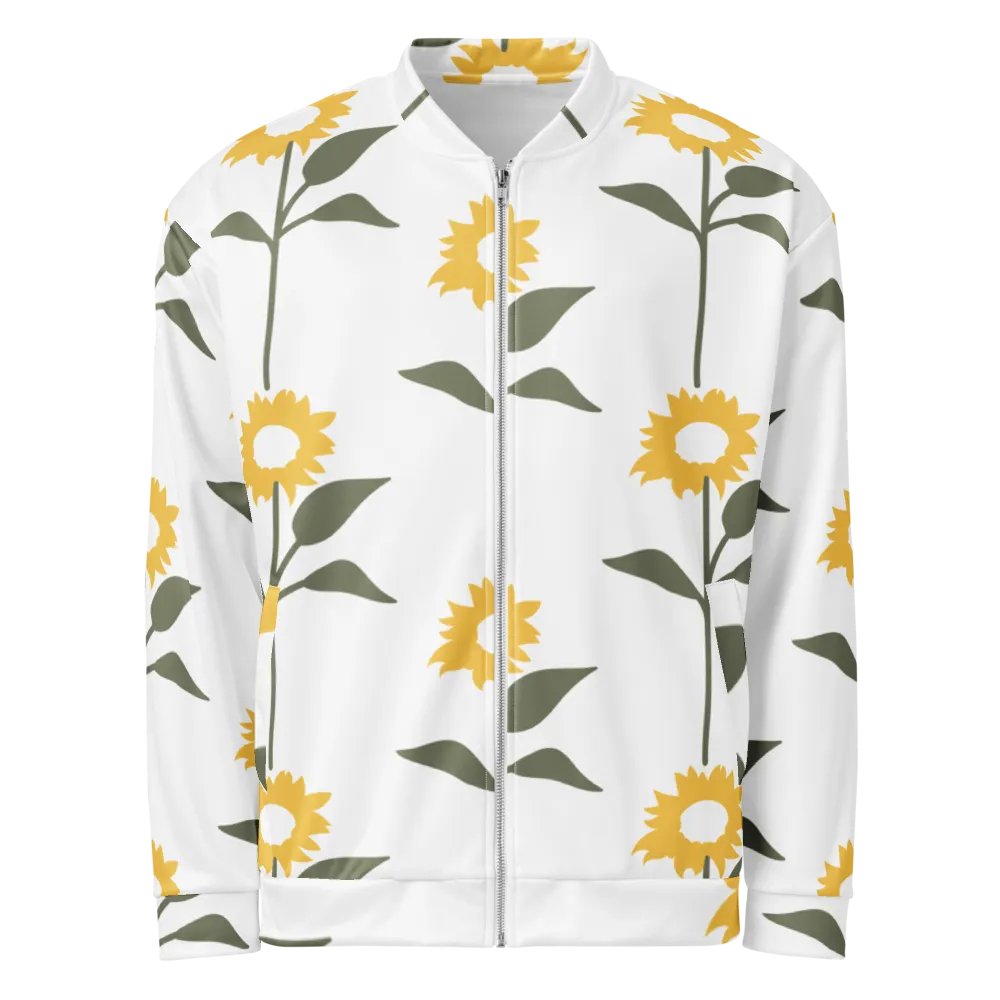 Sunflower Symphony Bomber Jacket product image (6)
