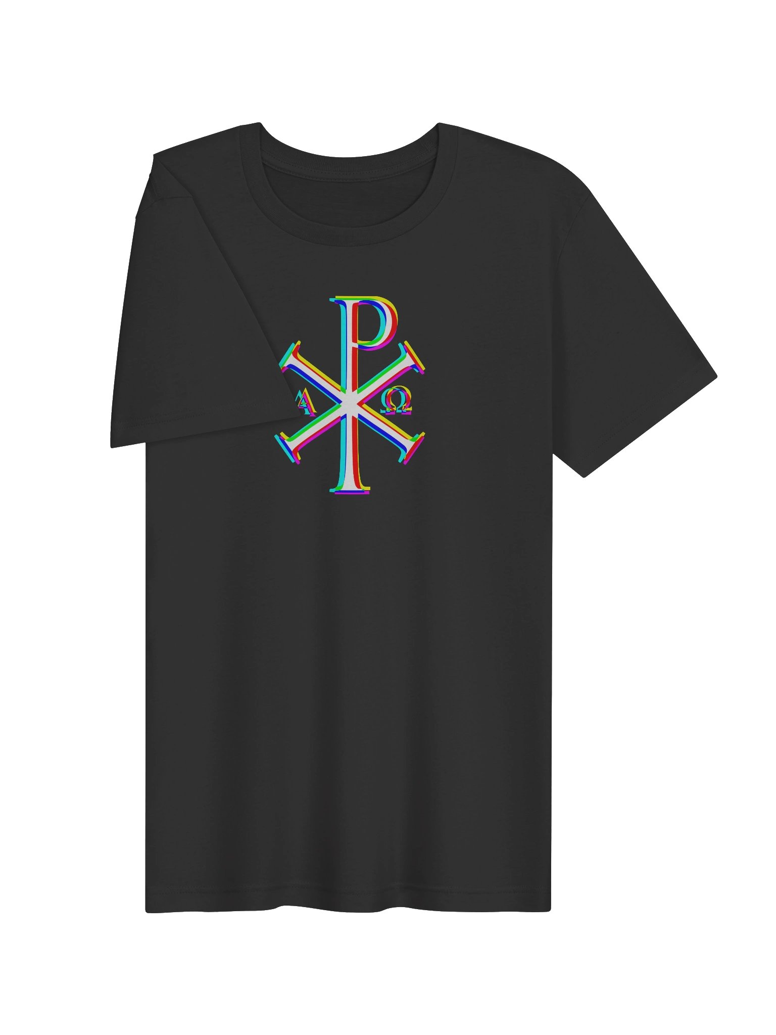 Chi Rho Colors T-Shirt (Dark Grey) product image (3)