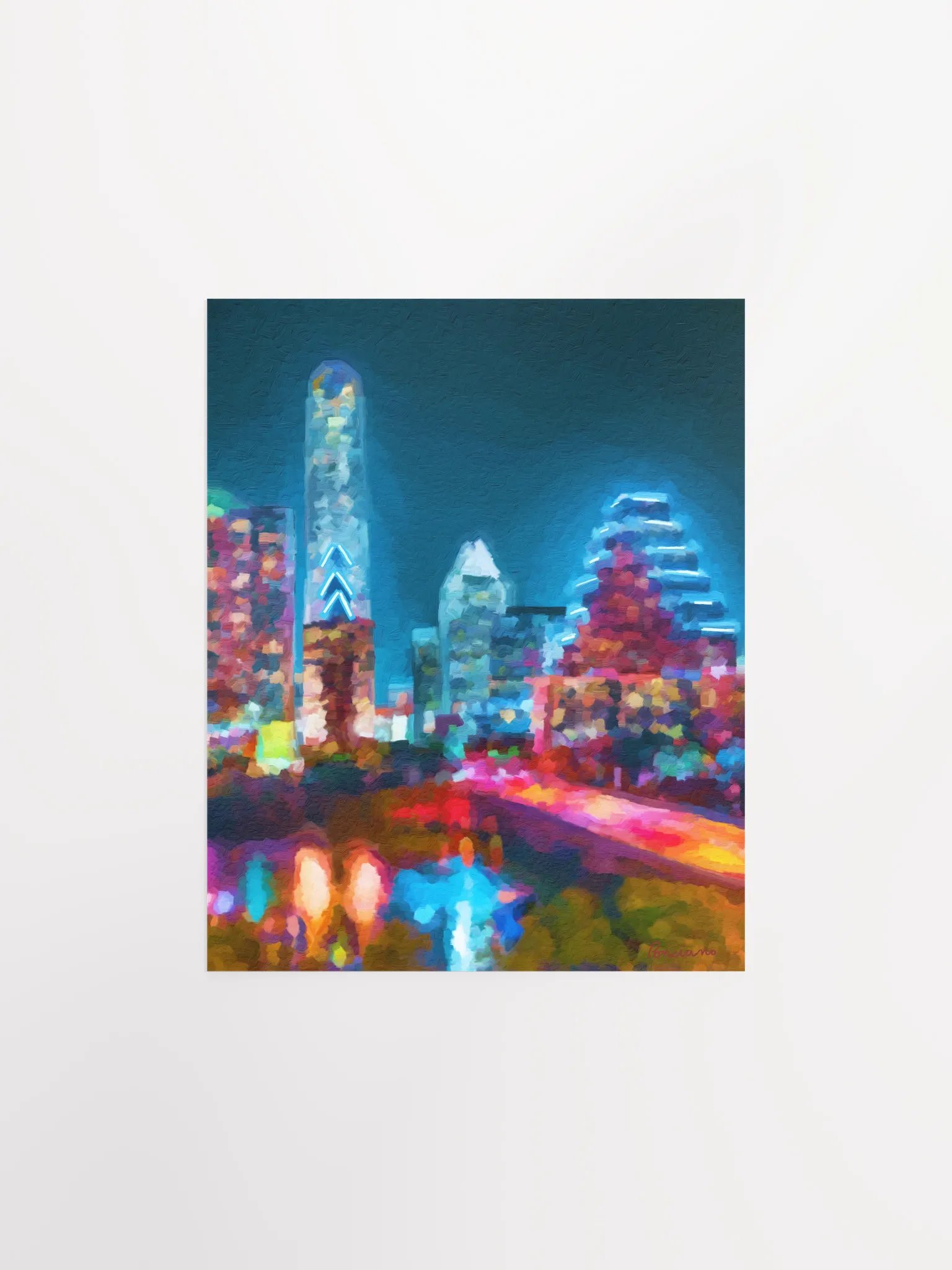 Winter Nights and City Lights (Austin, Texas) Poster product image (1)