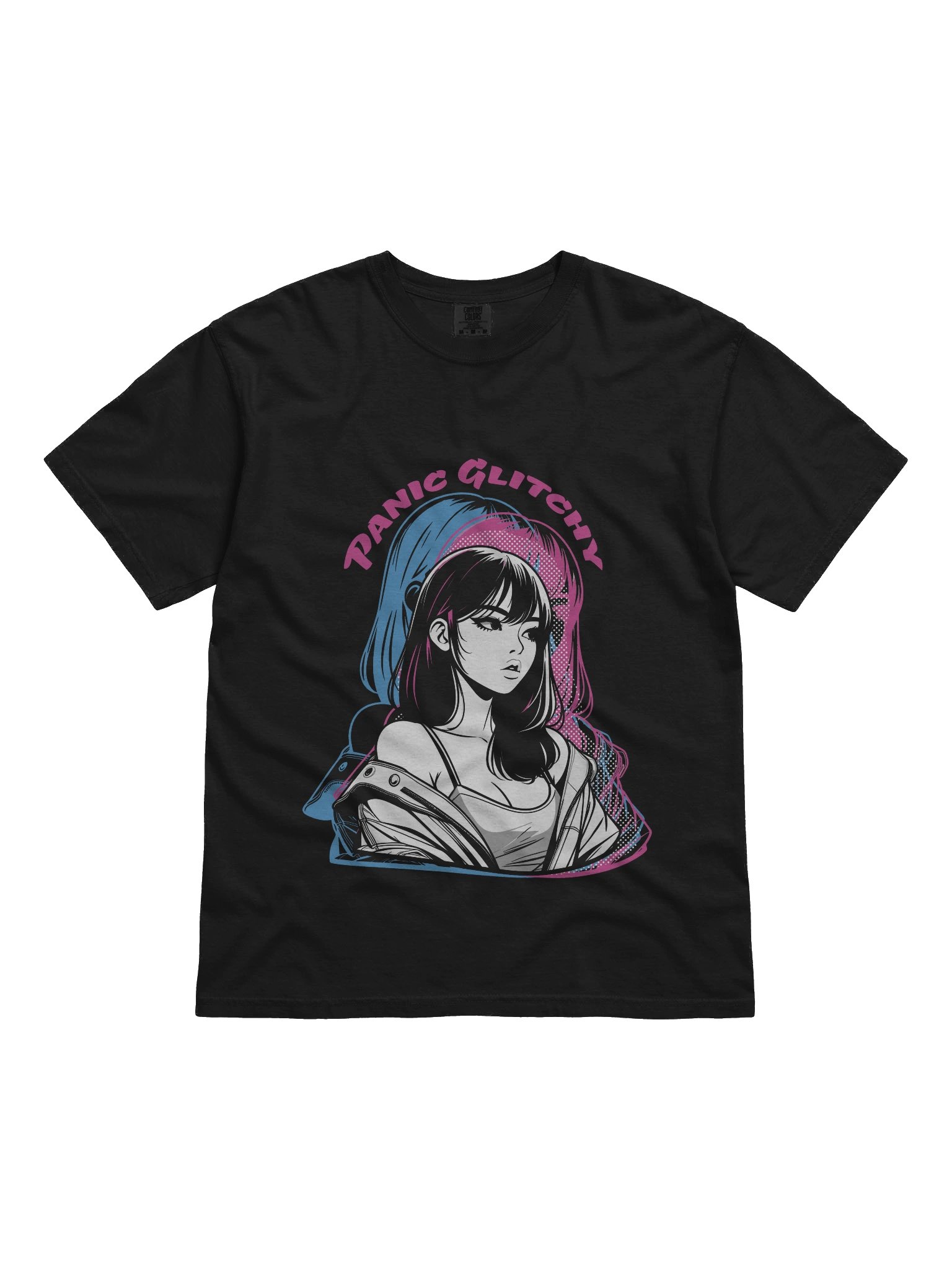 Panic Glitchy Dream Girl Halftoned Exposure Tee product image (1)