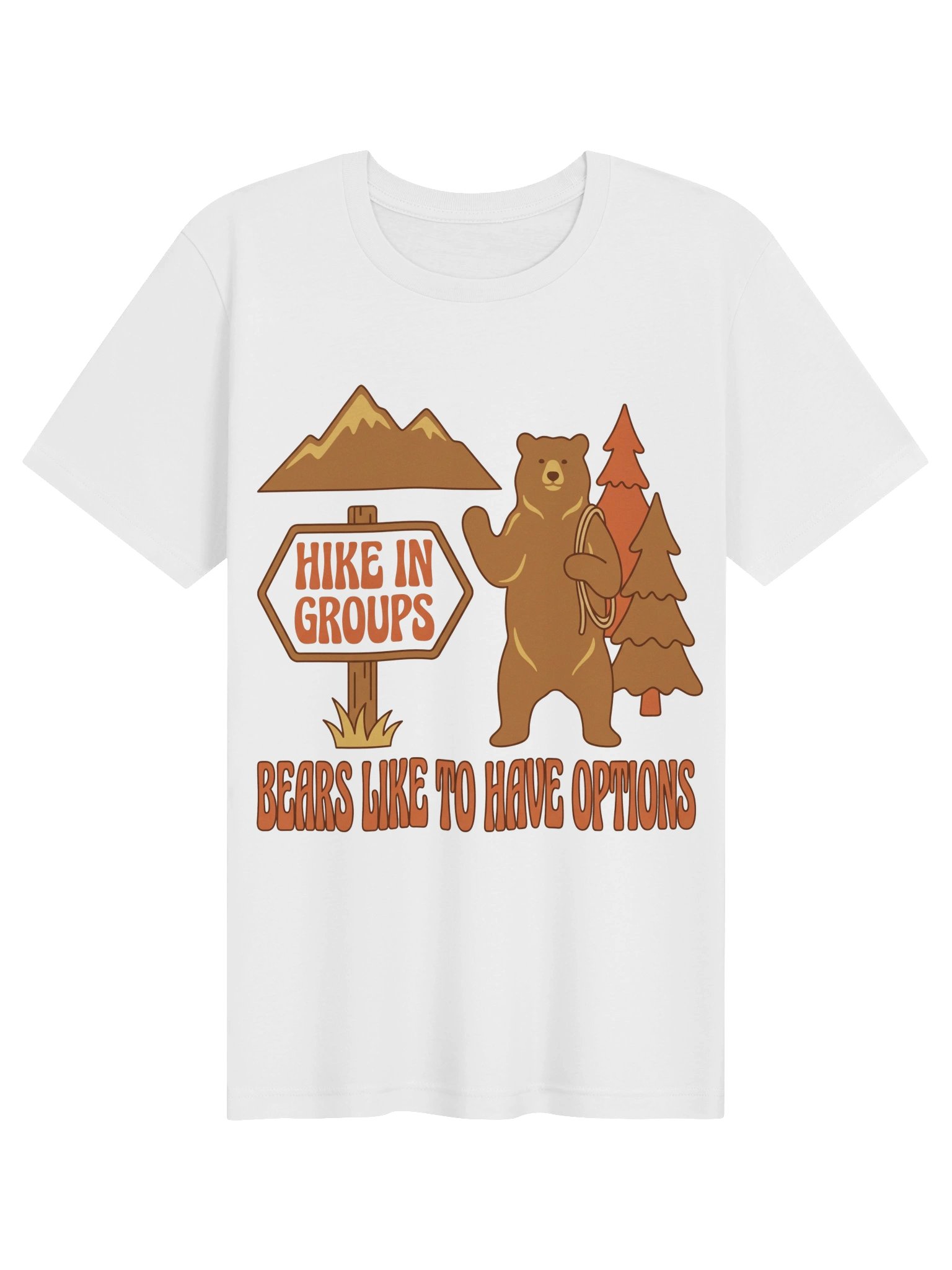 Bears Like To Have Options T-Shirt | Funny Hiking Bear Tee product image (7)