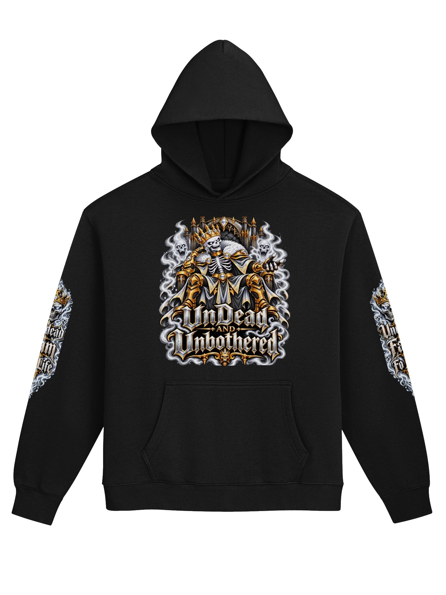 Undead and Unbothered Hoodie (White) product image (1)