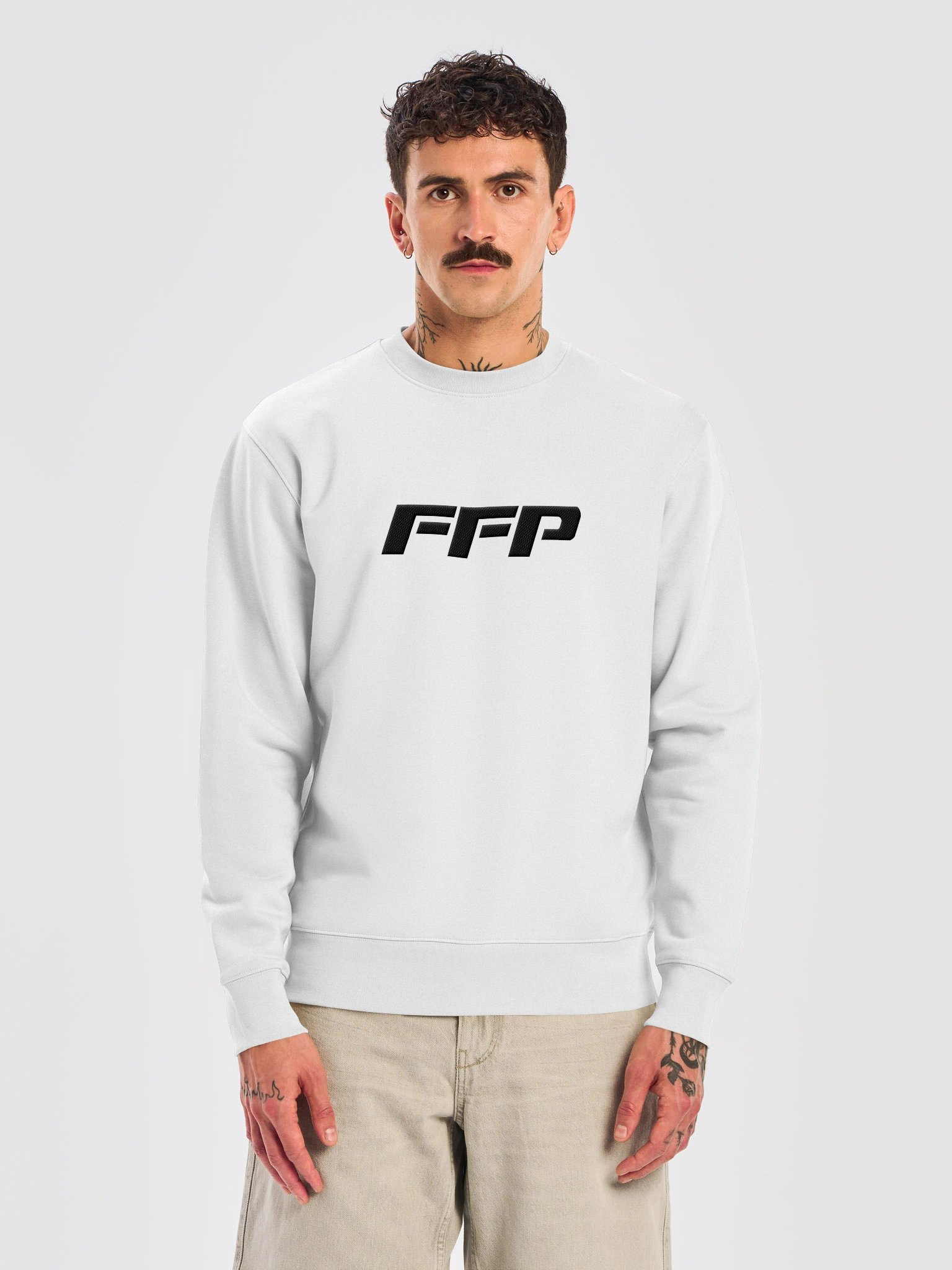 FFP Research Crewneck (White) product image (1)