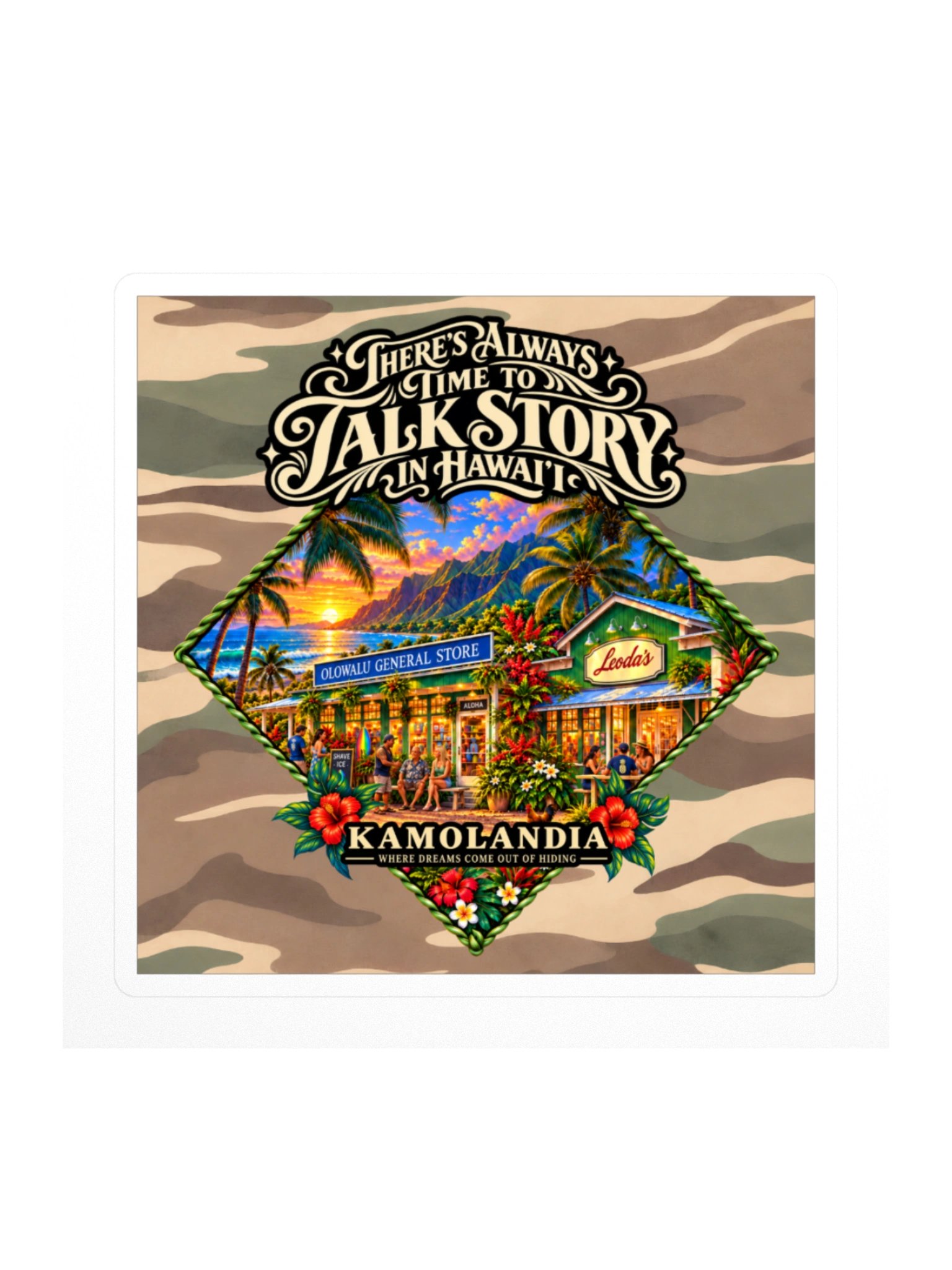 General Store — Talk Story Sticker Camo product image (1)