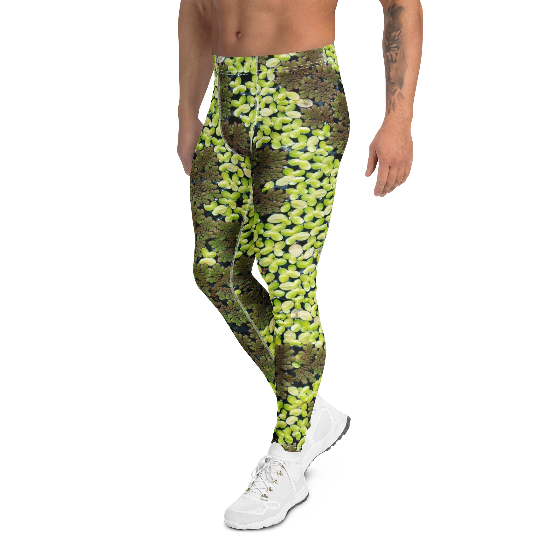 Verdant Life Light All-Over Print Men's Performance Leggings product image (5)