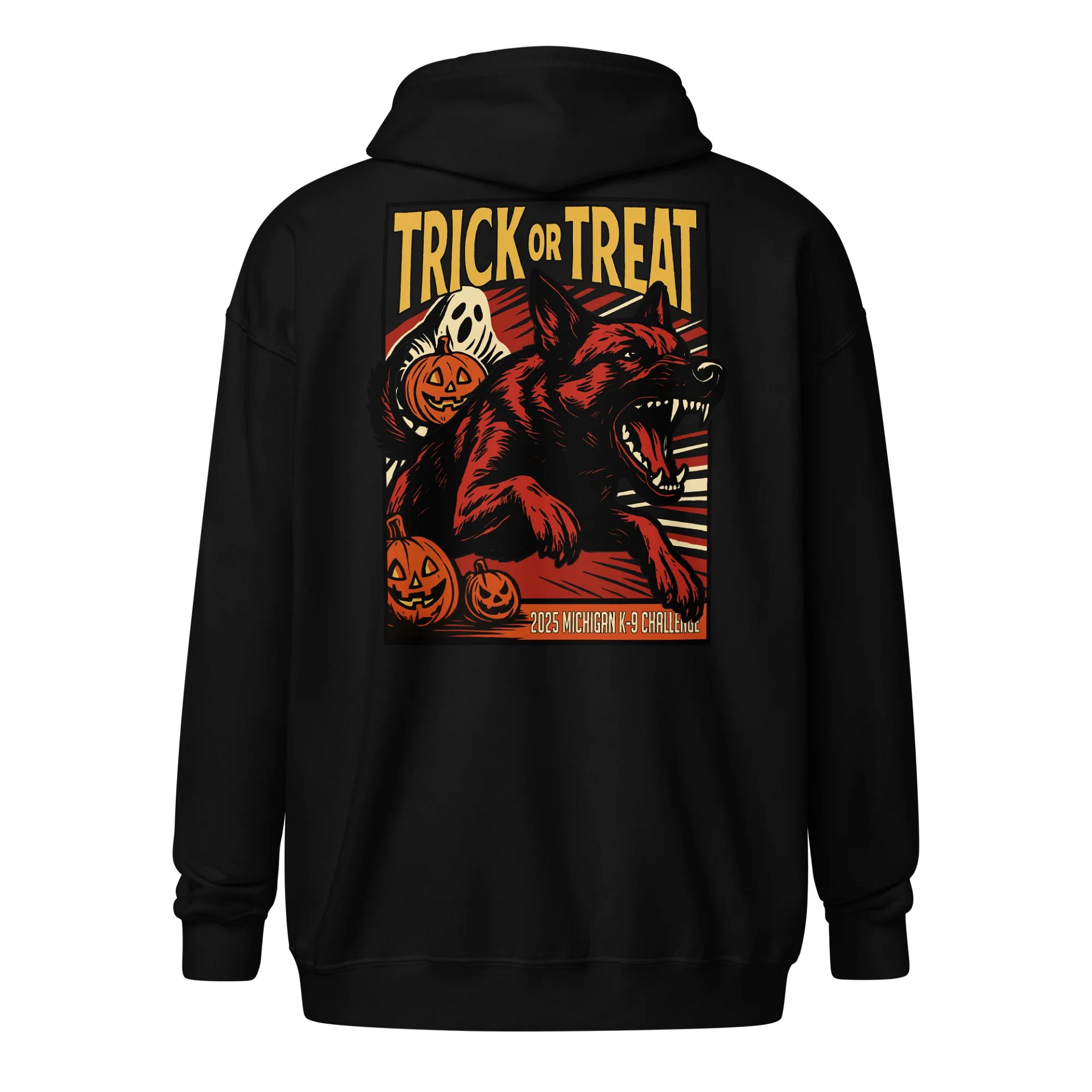 2025 Michigan K-9 Challenge Trick or Treat - Gildan Heavyweight Zip Hoodie product image (7)
