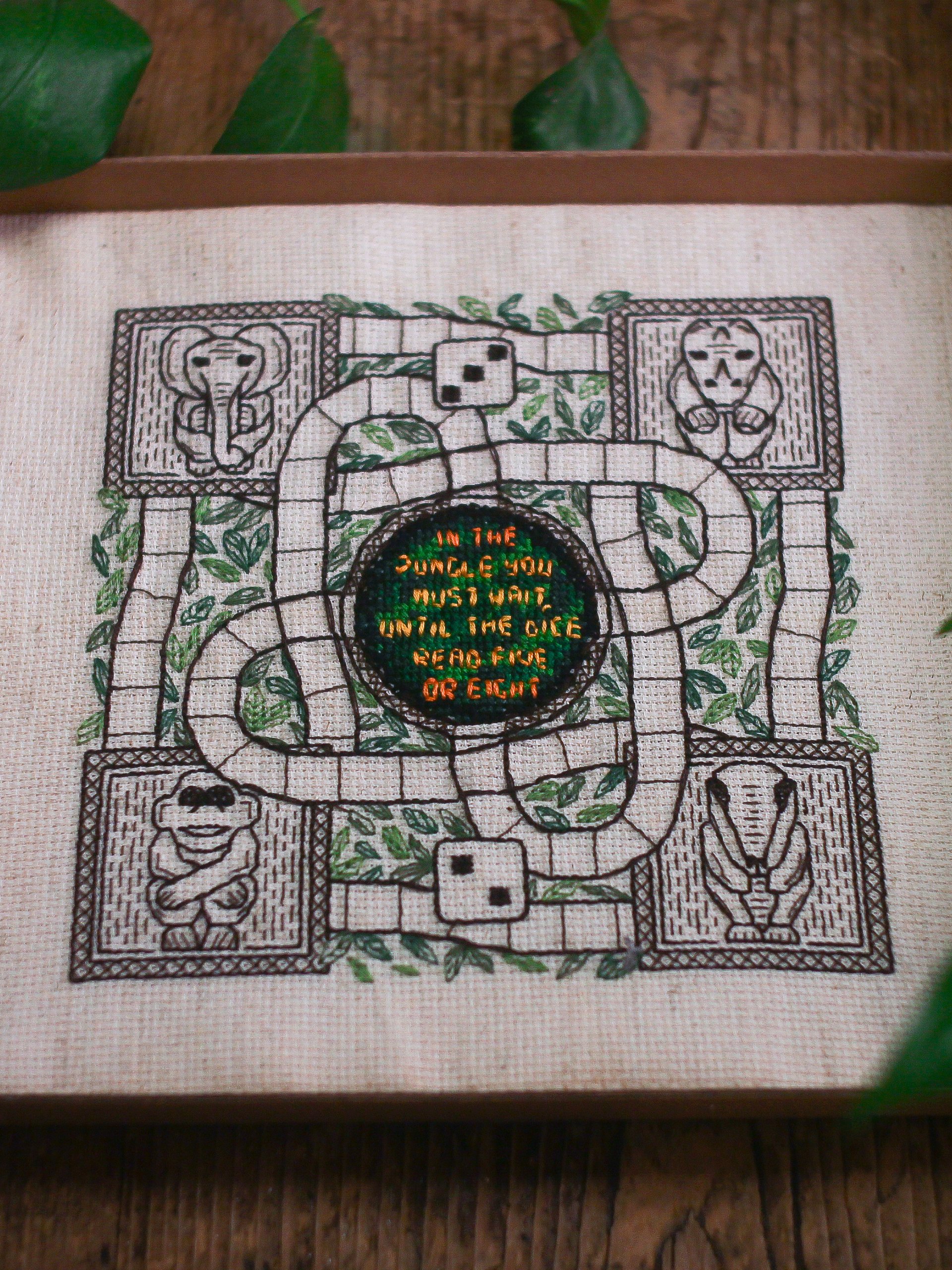In The Jungle • Blackwork Cross Stitch Pattern • PDF Digital Download product image (10)