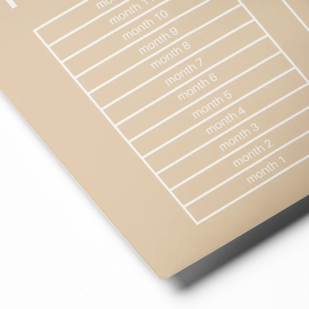 ANNUAL RENT TRACKER (white design 7) product image (2)