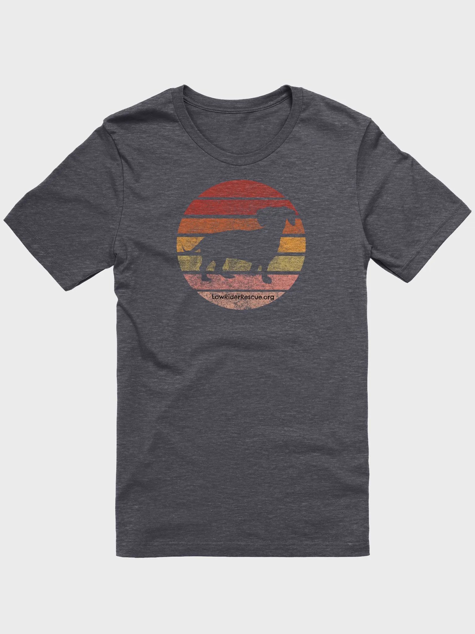 Dachshund Sunset Circle Soft Unisex T-shirt product image (4)