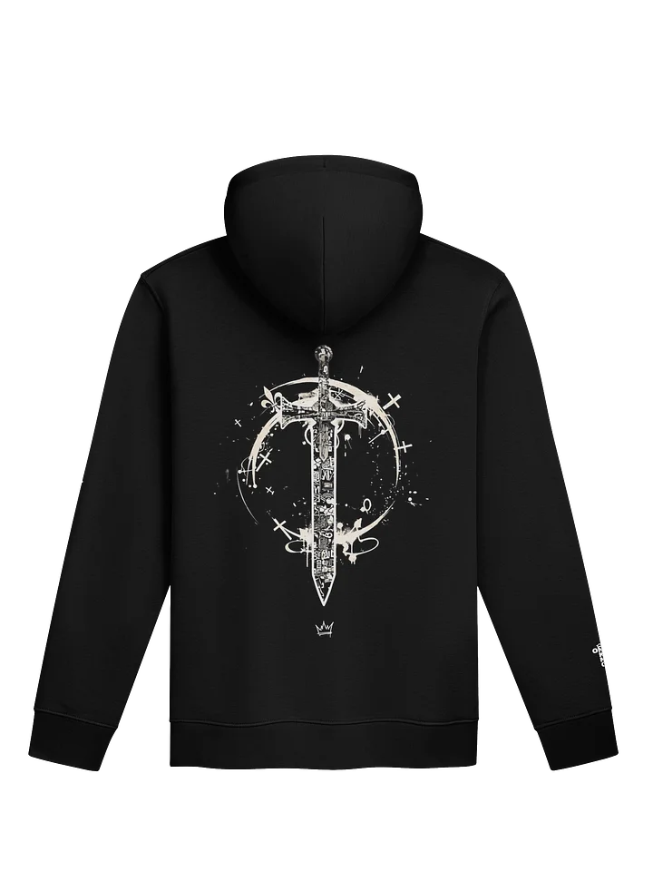 ONE KING Urban Crusader 100% Organic Cotton Premium Street Hoodie with embroidered sleeve logo product image (1)