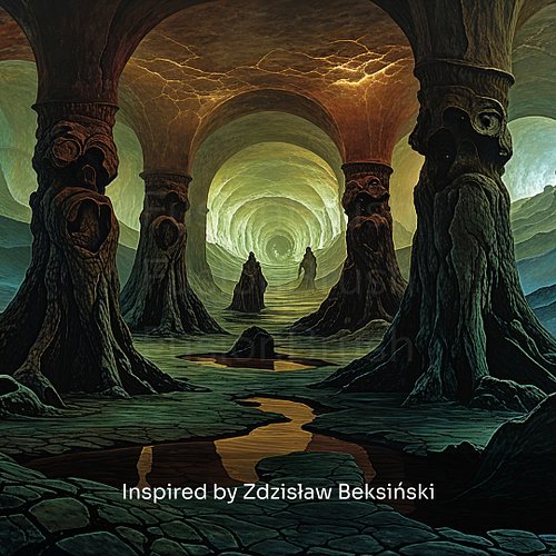 🌌 Inspired by the Darkness of Beksiński

Zdzisław Beksiński’s art is a masterclass in creating otherworldly, unsettling beaut...
