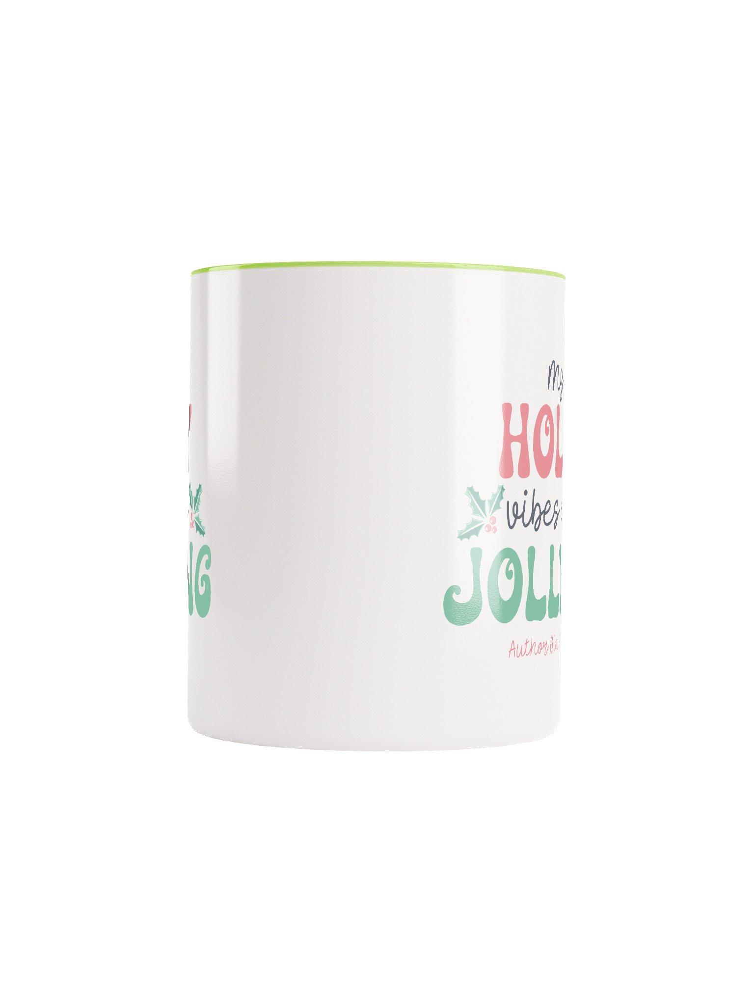 Holly Jolly Vibes Festive Ceramic Mug product image (10)