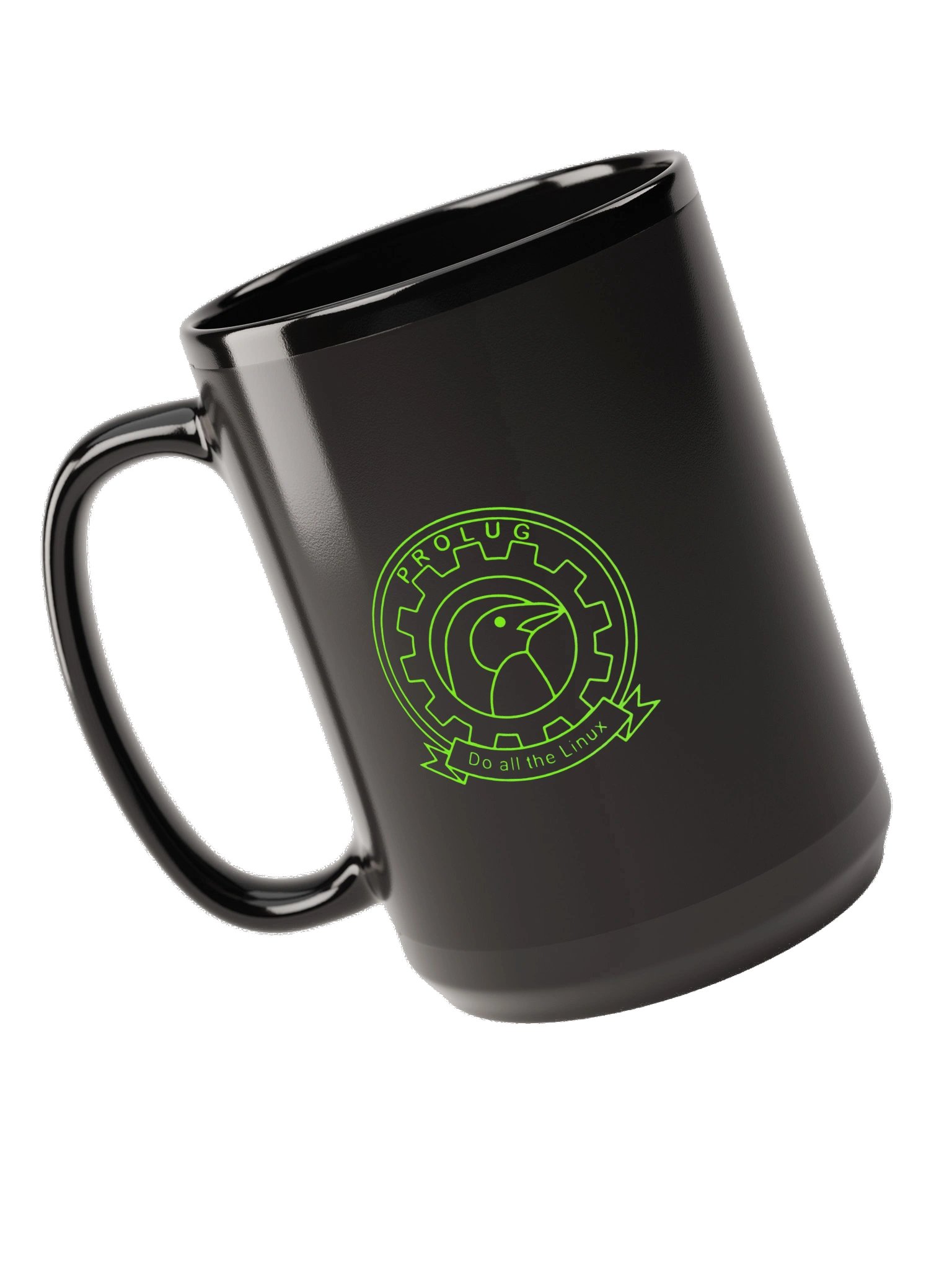 ProLUG Linux Emblem Black Glossy Mug product image (5)