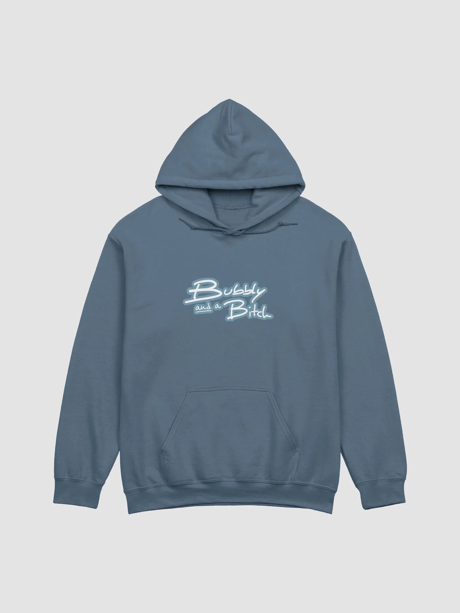 Bubbly and a B*tch (lined design, #709AAF) classic hoodie product image (44)