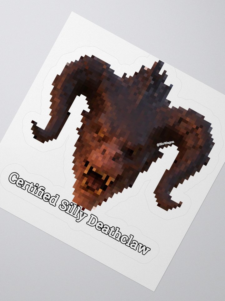 "Certified Silly Deathclaw" Sticker product image (4)
