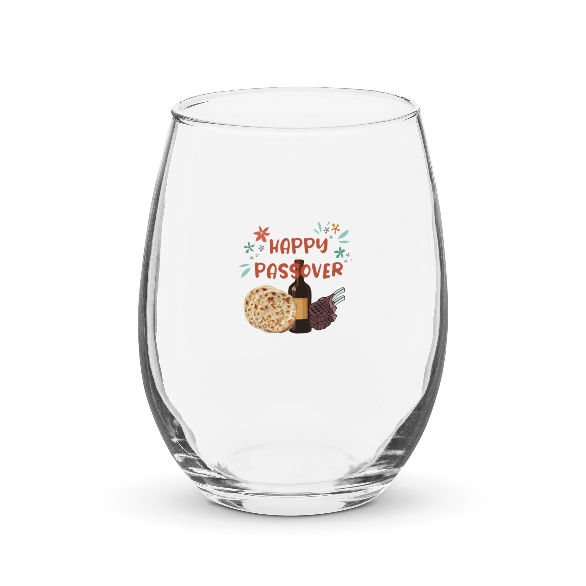 Passover Celebration Stemless Wine Glass product image (1)