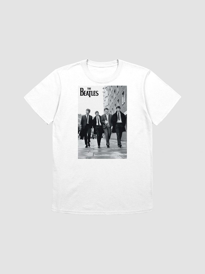 The Beatles T-Shirt | Classic Black & White Walking Photo Graphic Tee | Vintage Rock Band Shirt product image (1)
