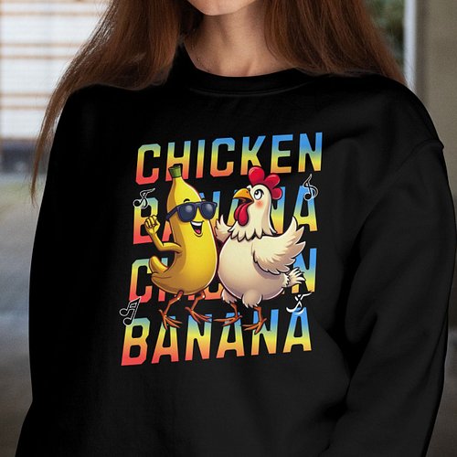 🎶 When the vibes are funky and the friendship is fruity! 🍌🐔
Introducing our fun and quirky 