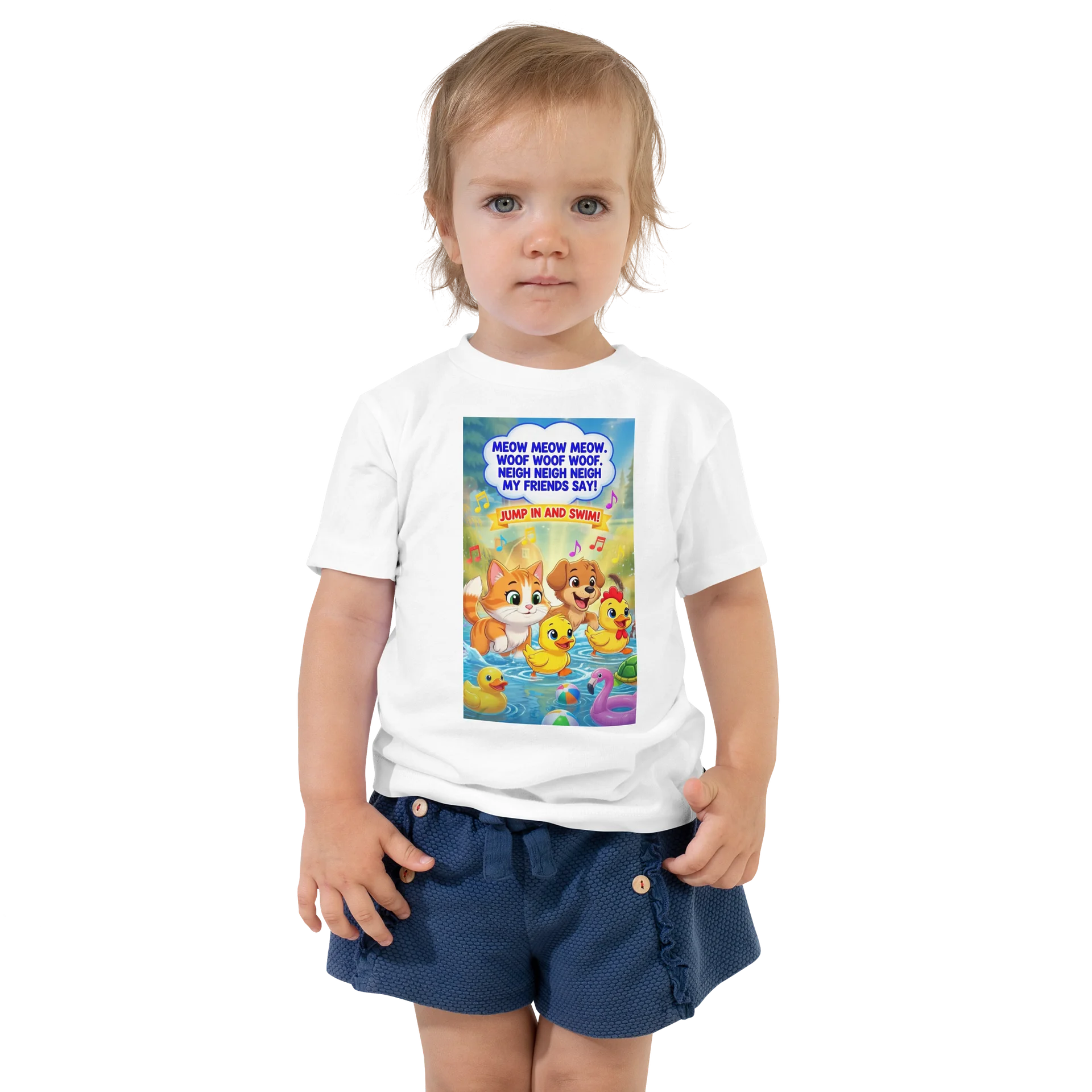 Sing A Rhyme Time Animal Splash Toddler Tee product image (1)