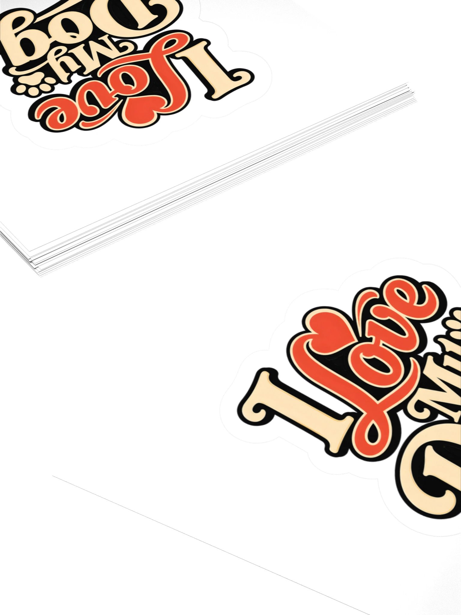 I Love My Dog Sticker product image (4)