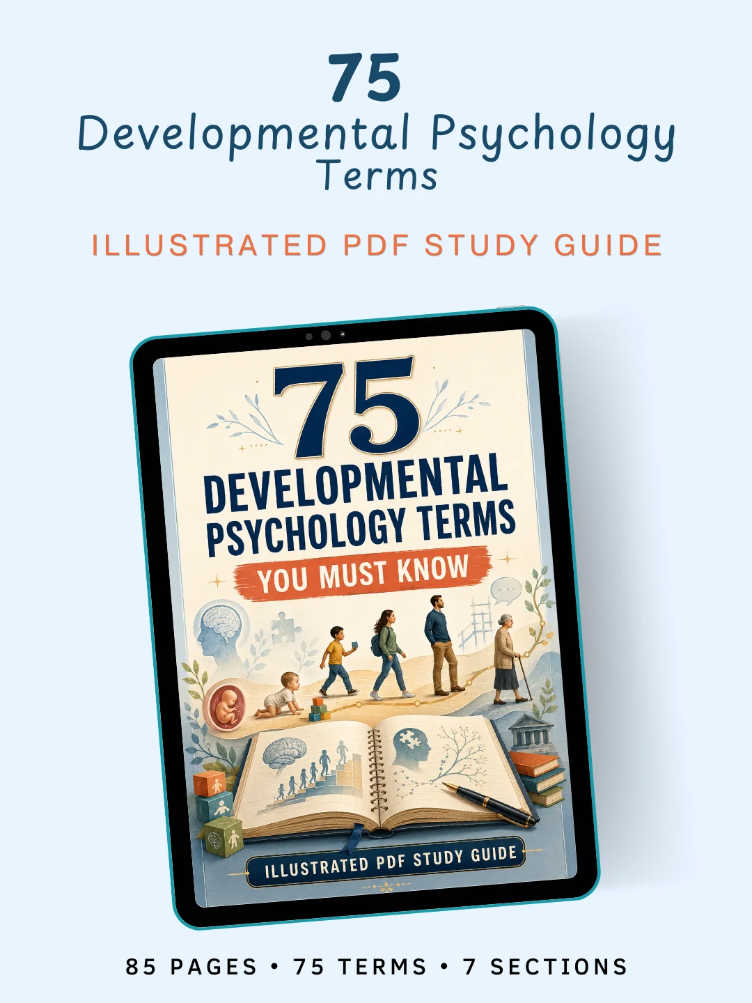75 Psychology Research Methods Terms | Illustrated PDF Study Guide product image (1)