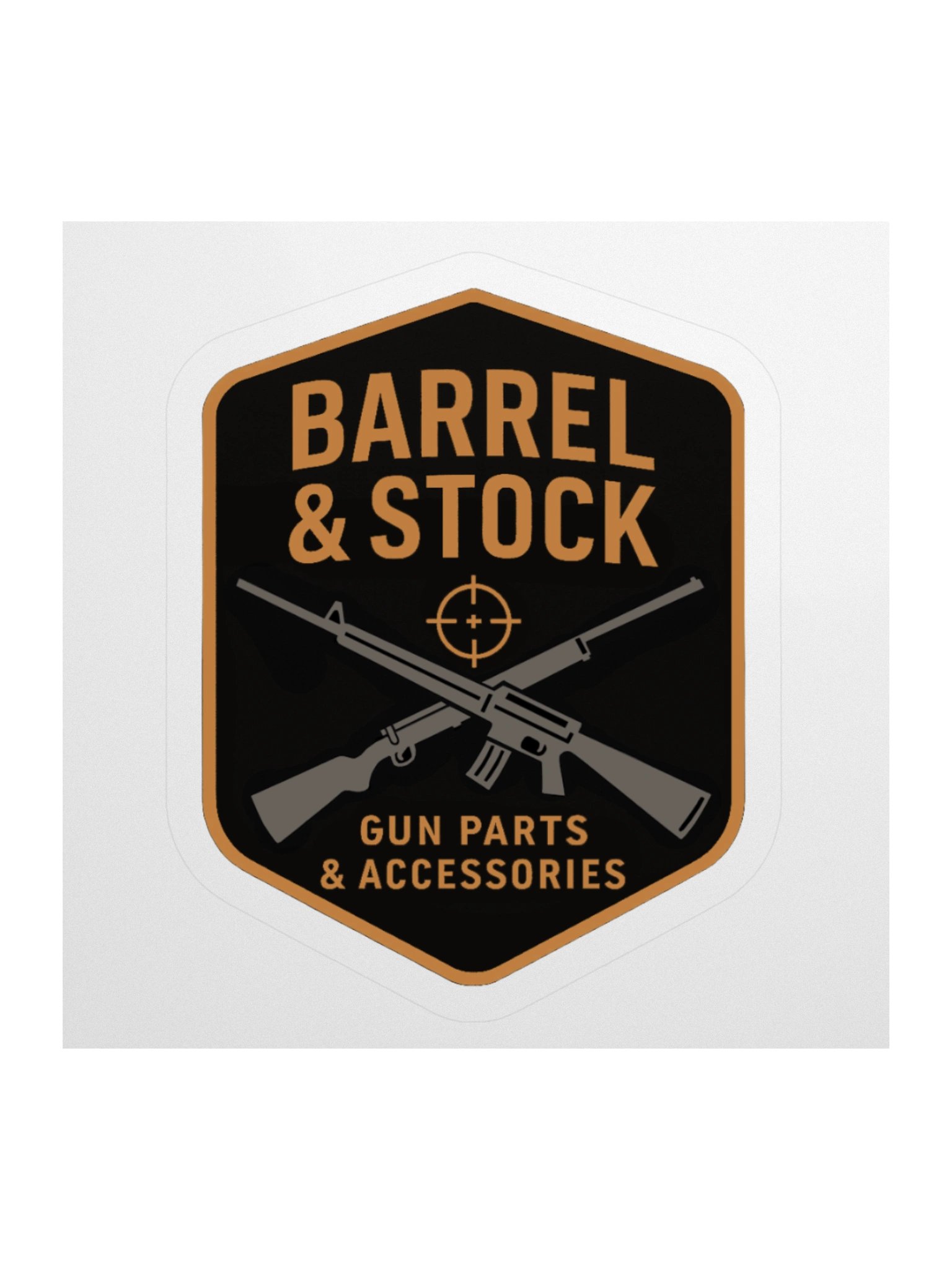 Crossed Firearms Kiss Cut Stickers product image (1)