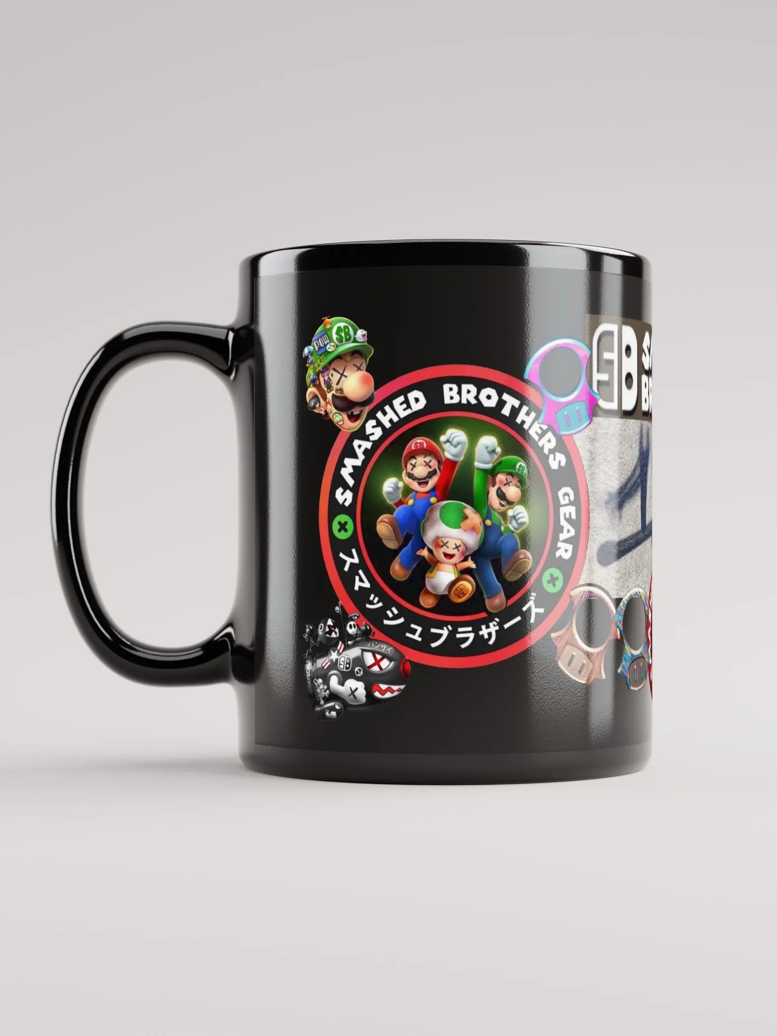 Smashed Brothers Black Mug product image (12)