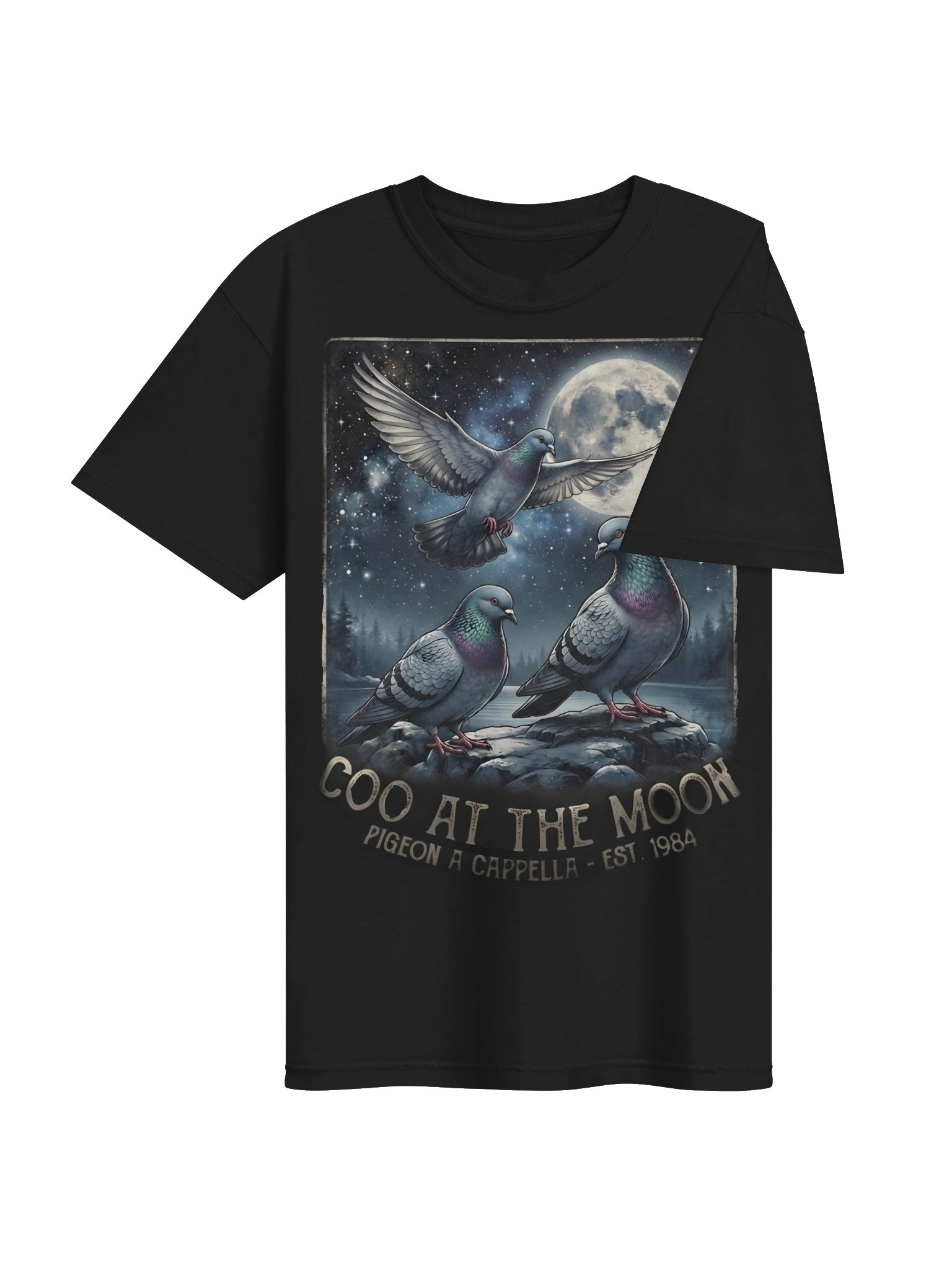Coo at the Moon Pigeon Tee product image (4)
