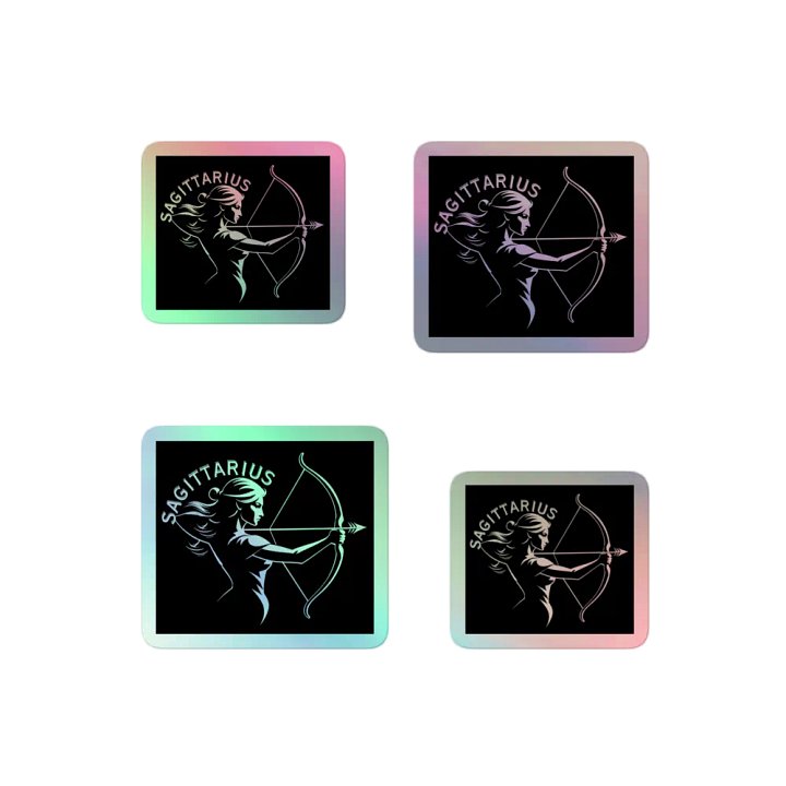 Sagittarius Archer Holo Sticker Pack product image (2)