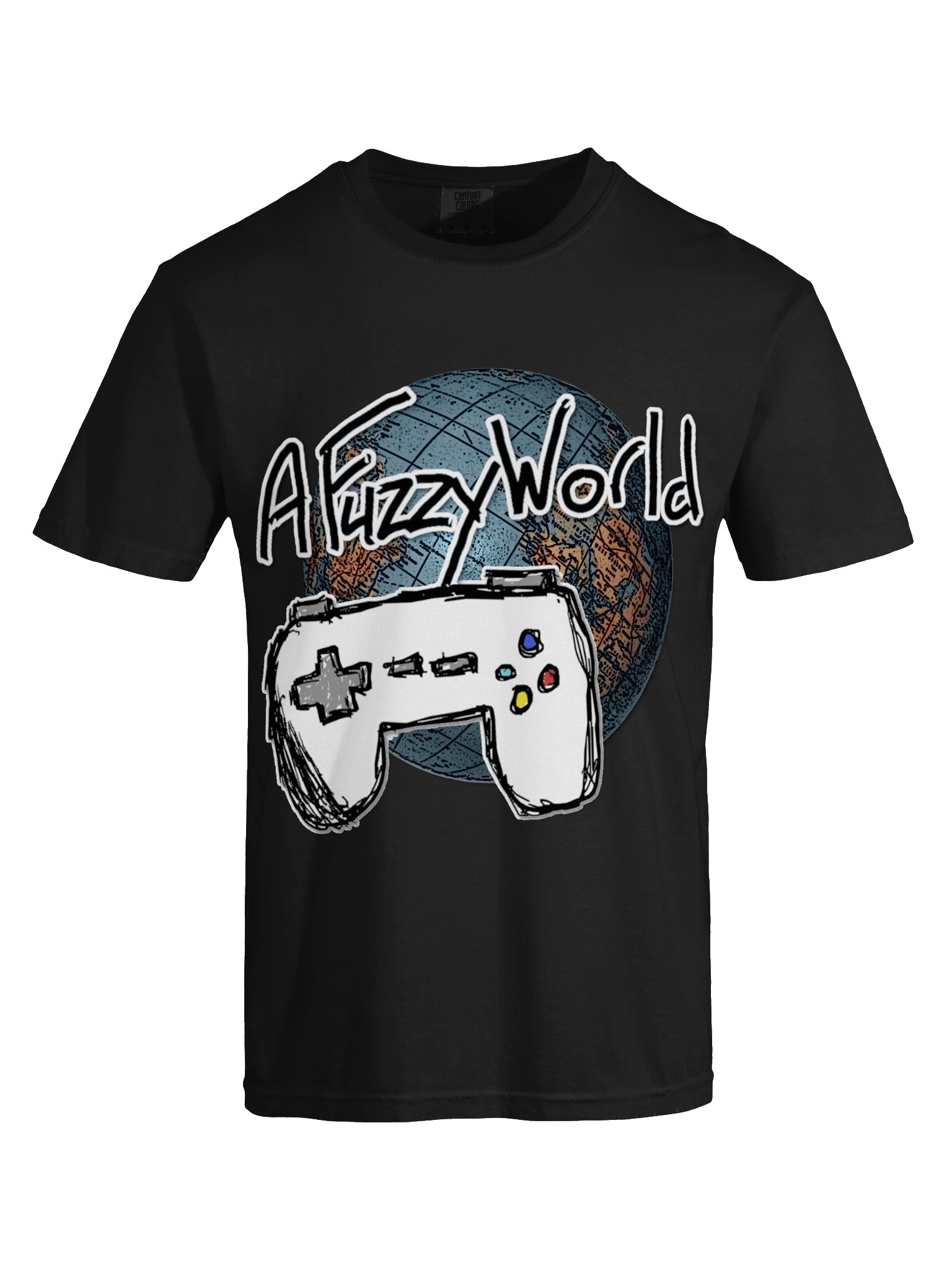 2026 A Fuzzy World Black Tee product image (5)