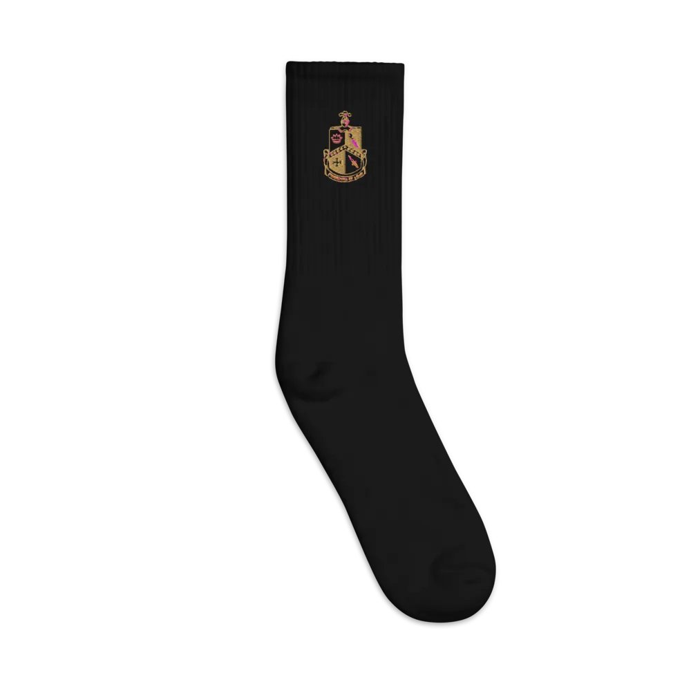 Crest Embroidered Socks product image (1)