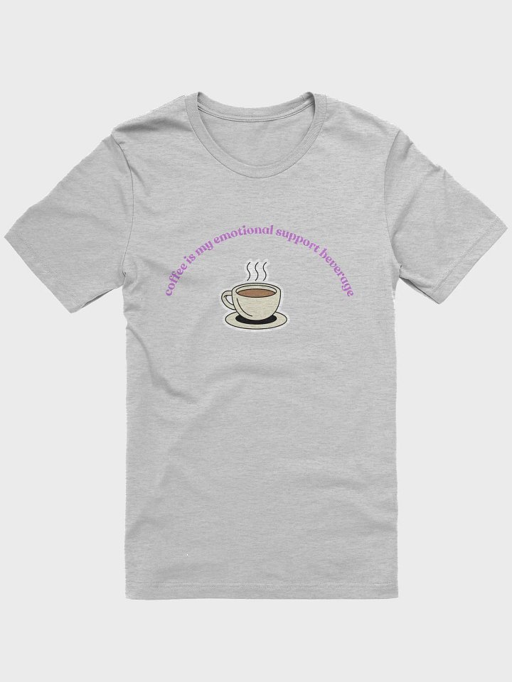 Coffee=Emotional Support T-Shirt (purple) product image (1)