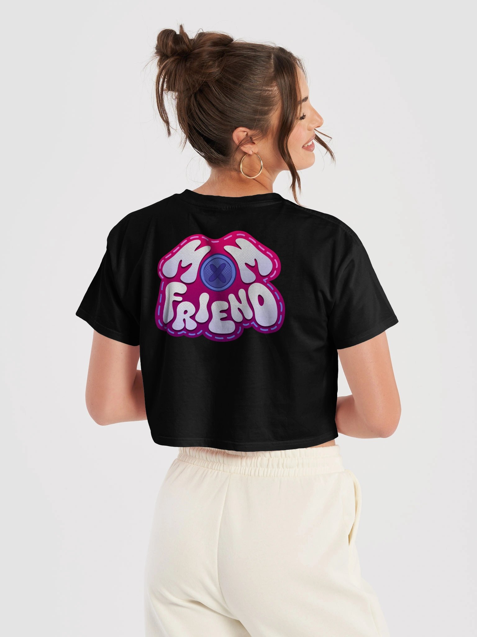 Mom Friend Crop Tee product image (6)