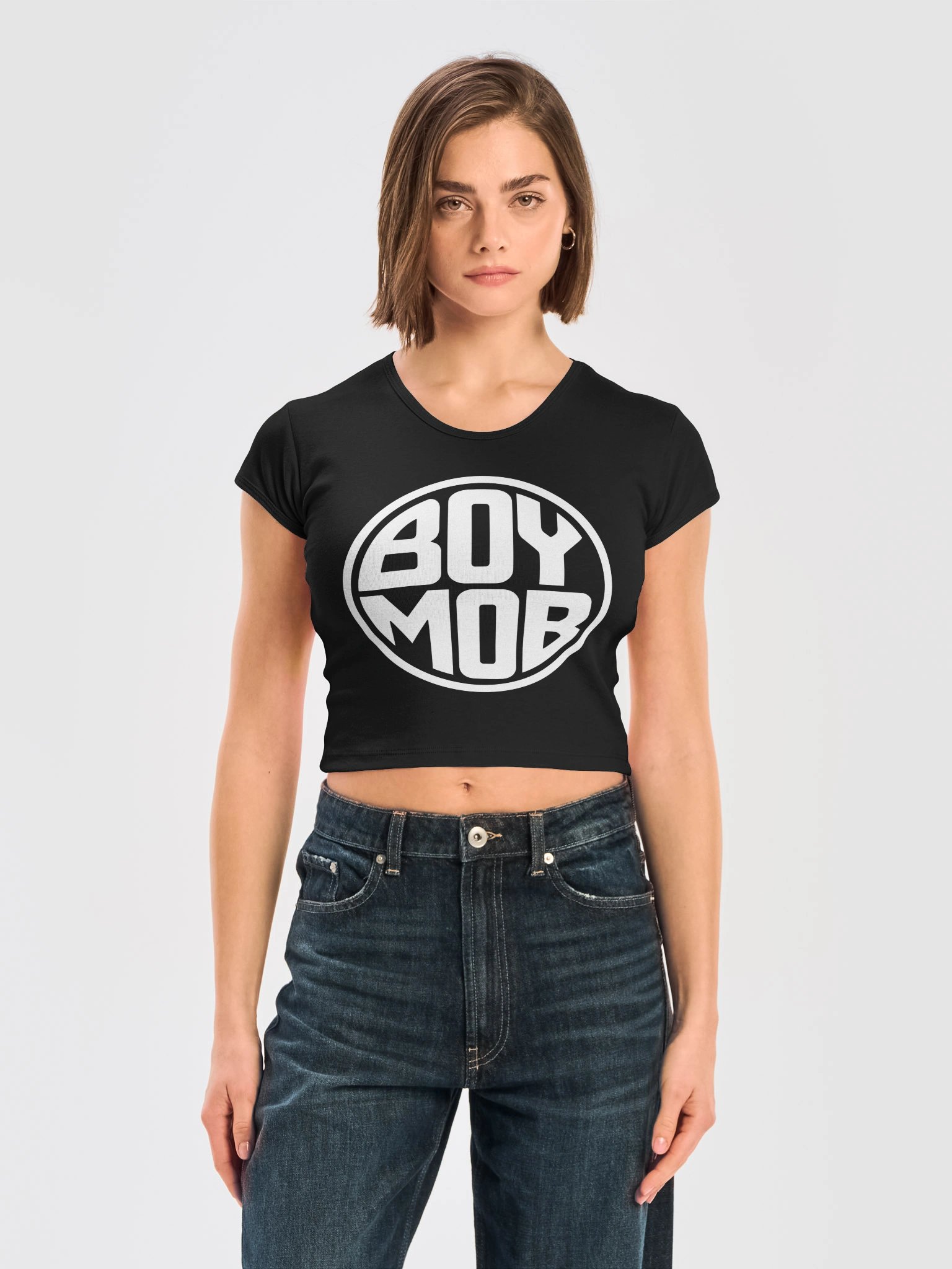 BOY MOB Bold Logo Baby Tee product image (3)