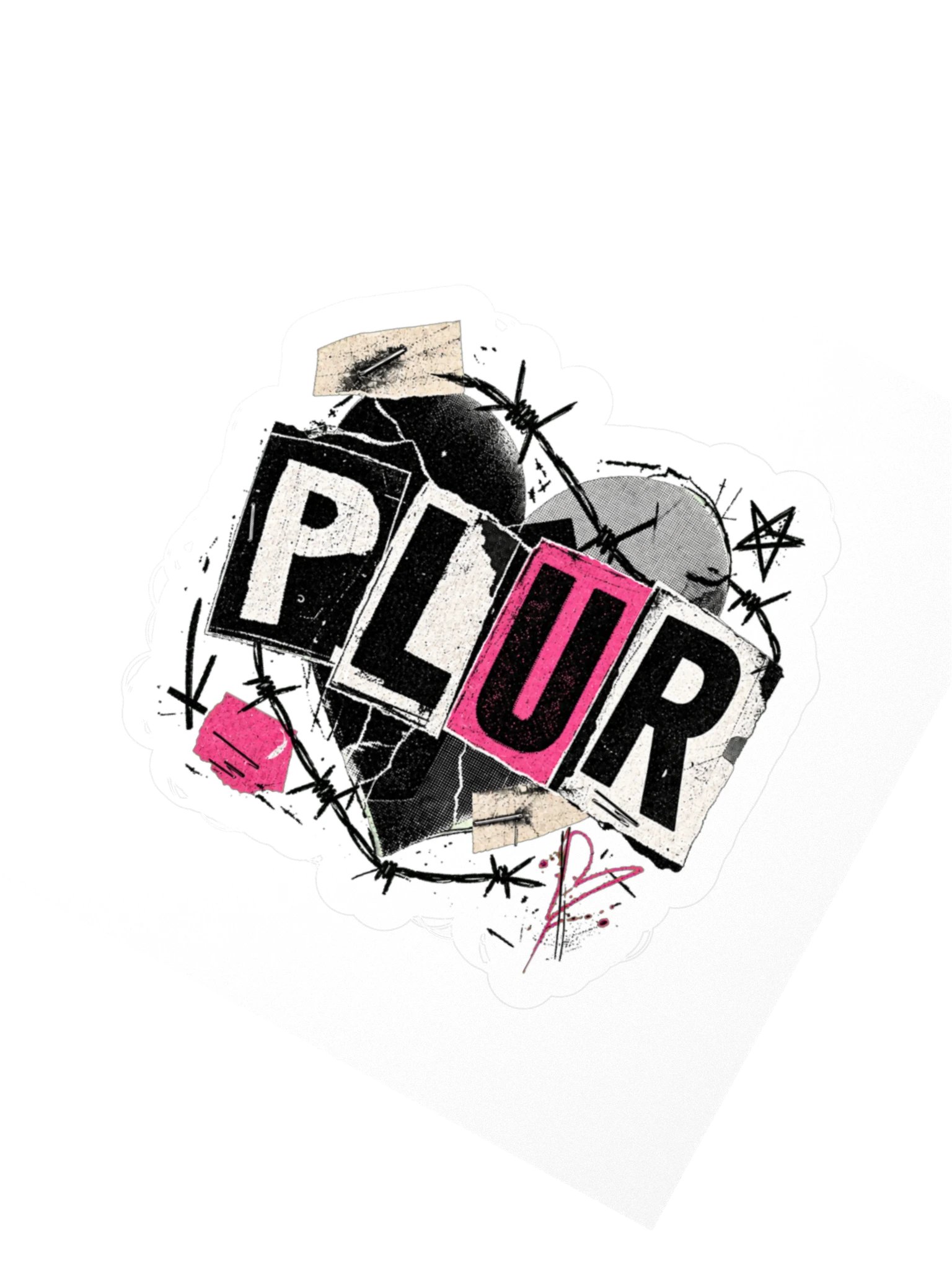 UnbotheredCo PLUR Sticker product image (2)