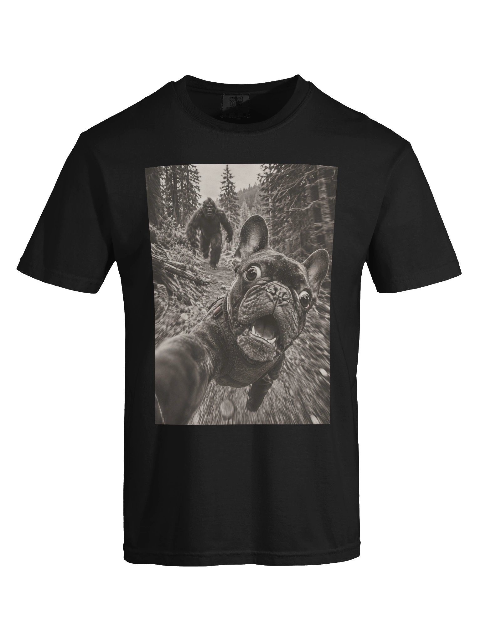 Funny French Bulldog T-Shirt, Frenchie Sweatshirt And Bigfoot Dogs Gifts product image (116)