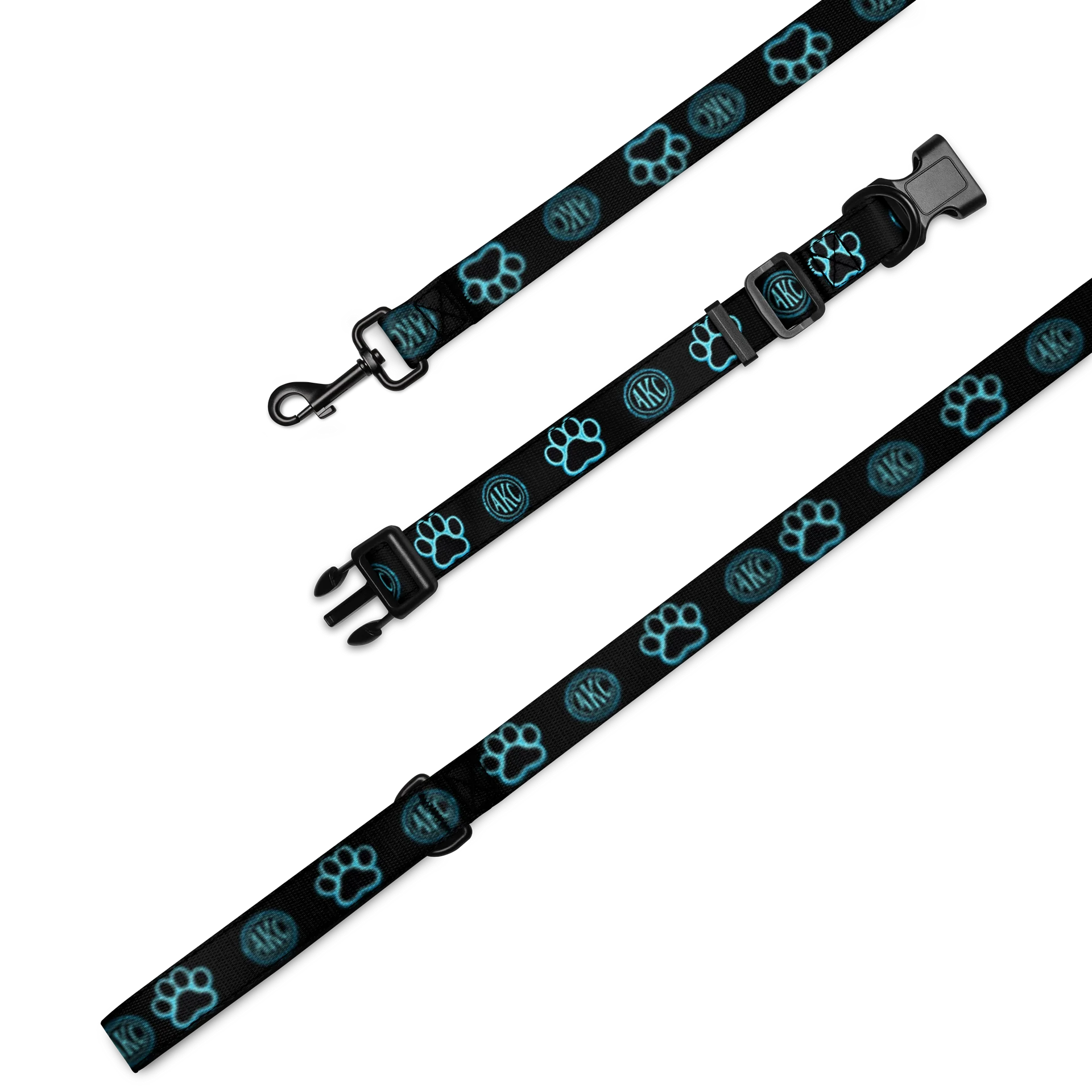 • AKC // Paw Print Collar & Leash Set | Arkfall Kitty Collective product image (1)