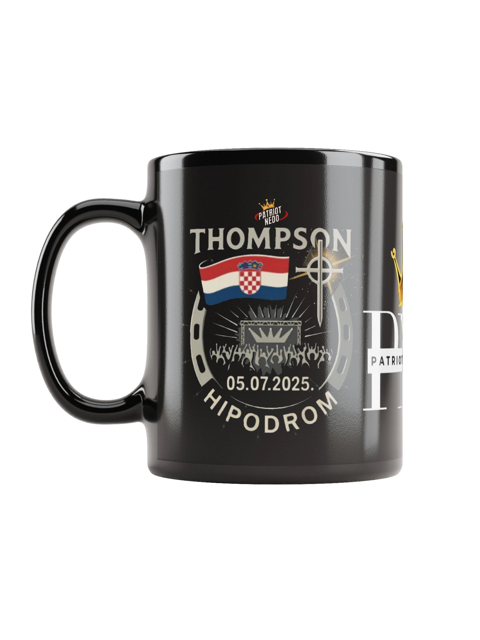 Patriotic Crest Black Mug product image (6)