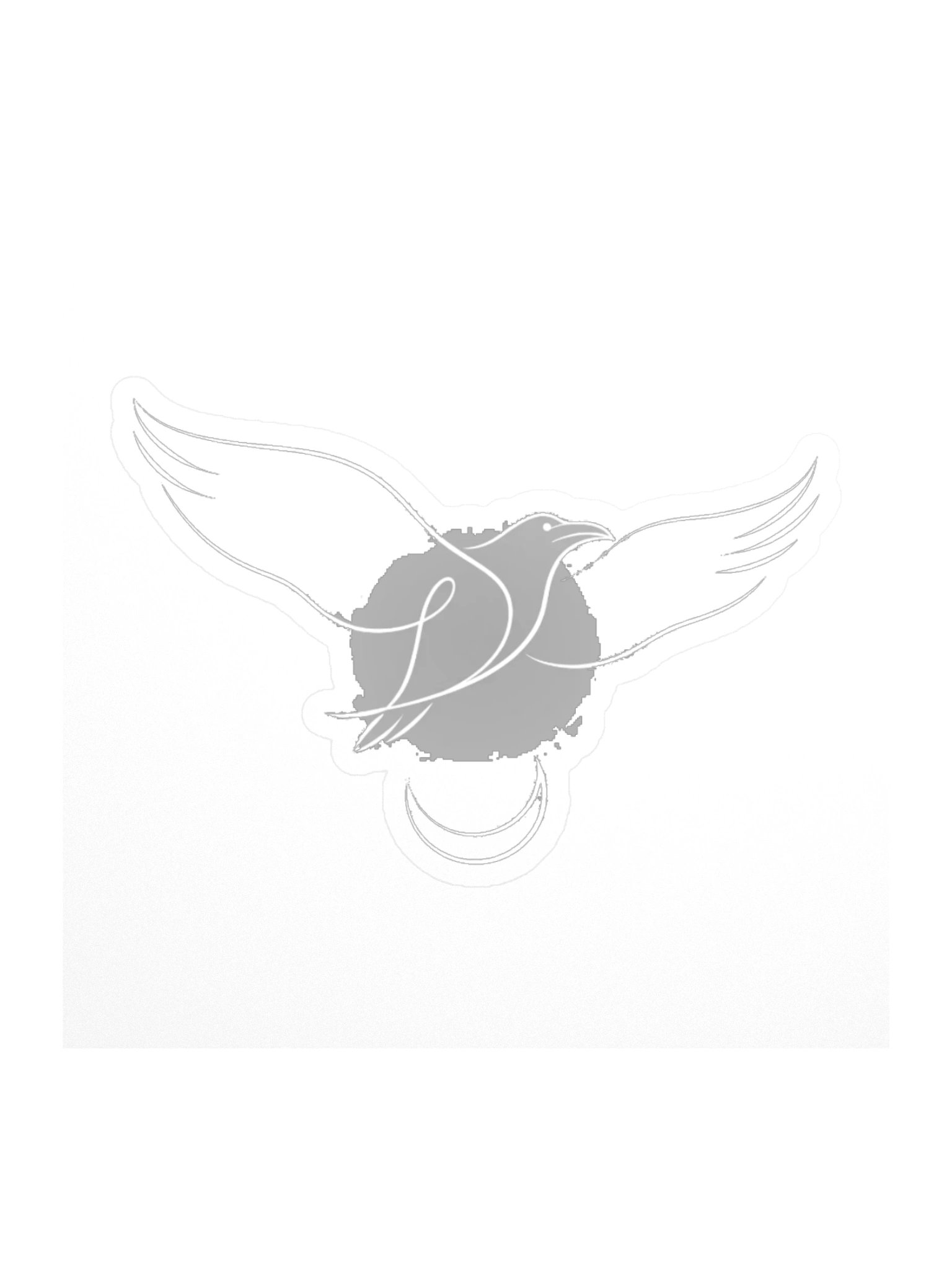 Minimal Raven Sticker product image (2)