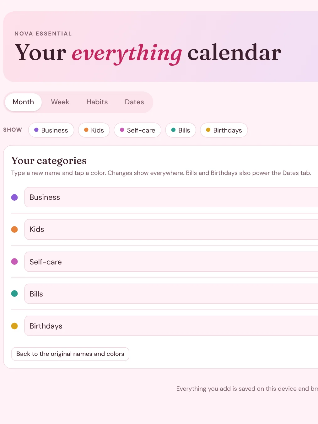 Butterfly Everything Calendar (Interactive Digital Planner) product image (3)