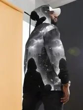 Leopard Mentality Shadow City Hoodie | All-Over Print Streetwear Hoodie product image (7)