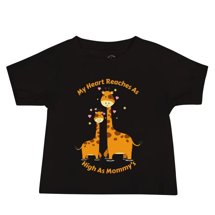 Mommy's Heart Giraffe Baby Tee product image (4)