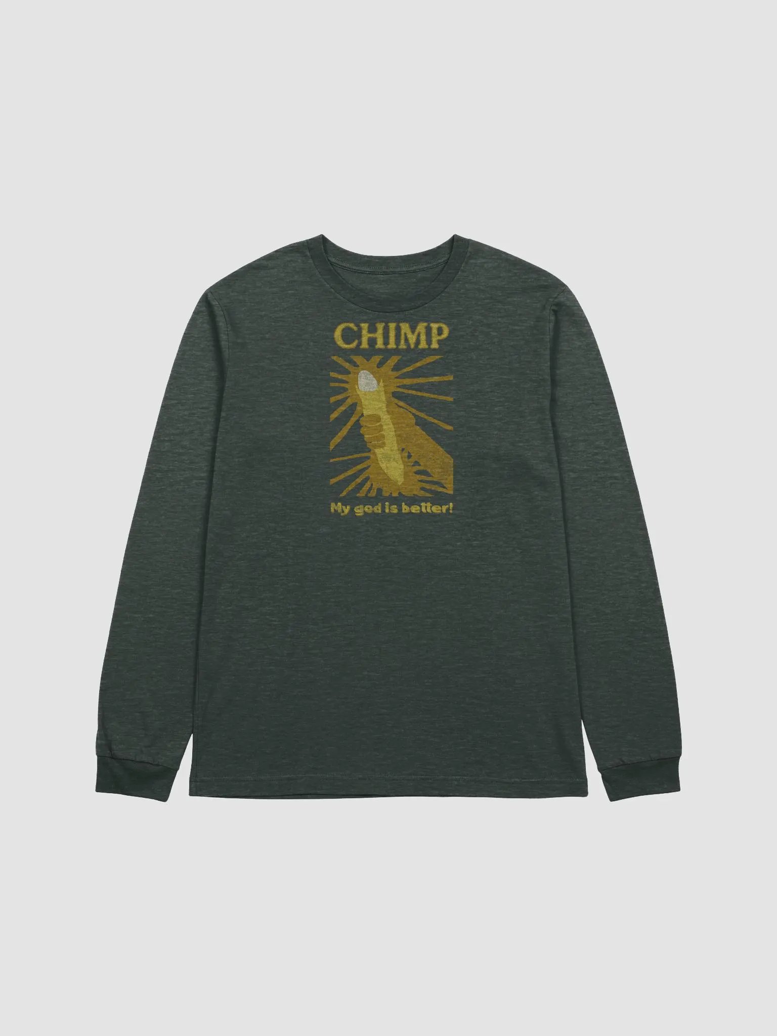 Chimp: My God Is Better LS T-shirt product image (18)