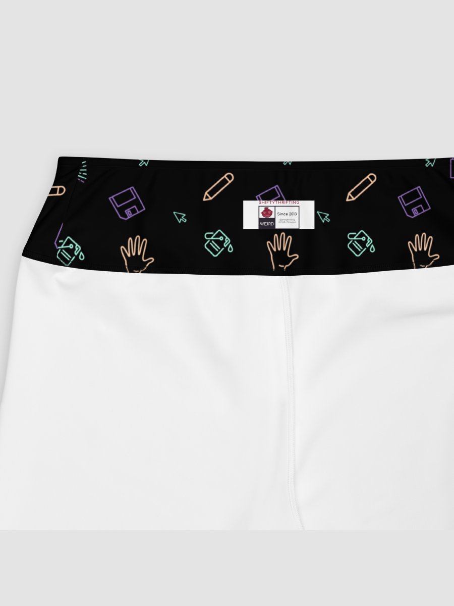 Computer Lab pattern plus size leggings product image (6)