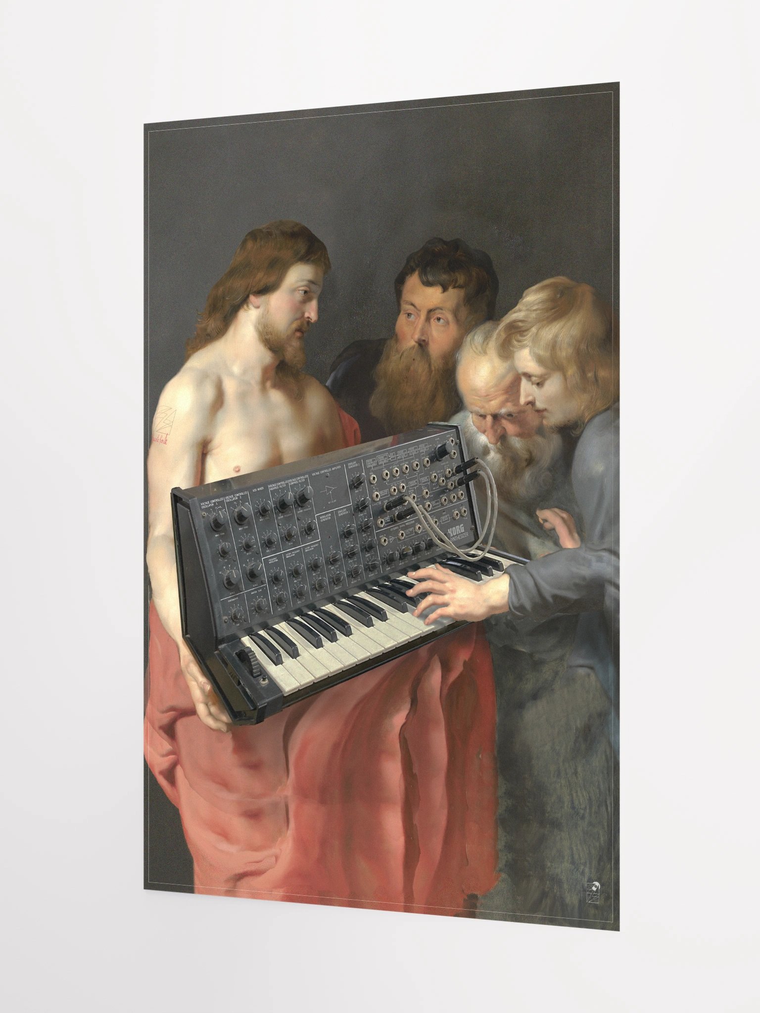 He died for our synths, by Frank Fonik (K.0.r.g. M-S 20) Techno EDM Matte Paper Poster product image (3)
